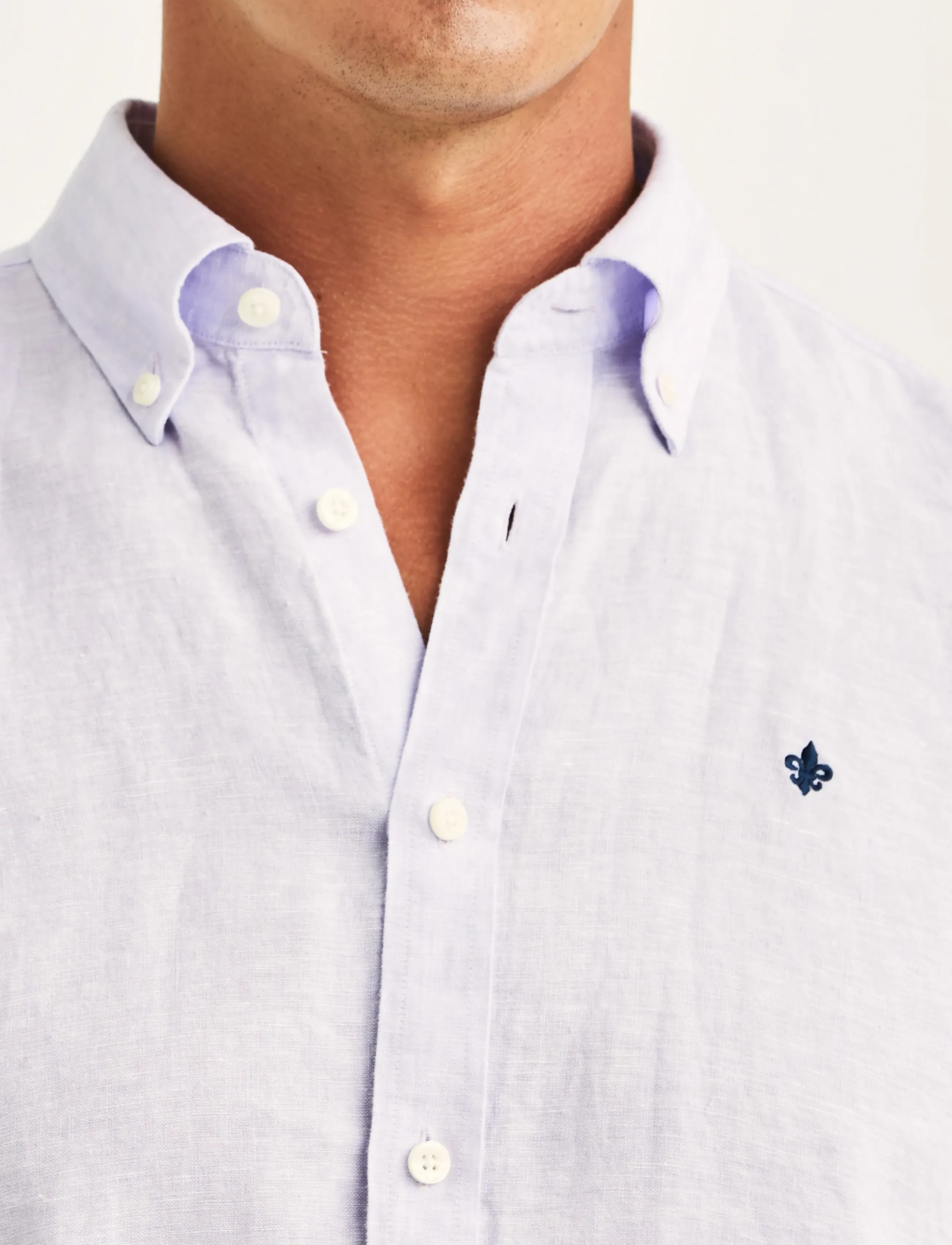 Morris - Douglas Linen Shirt-Classic Fit - linased särgid - purple - 5