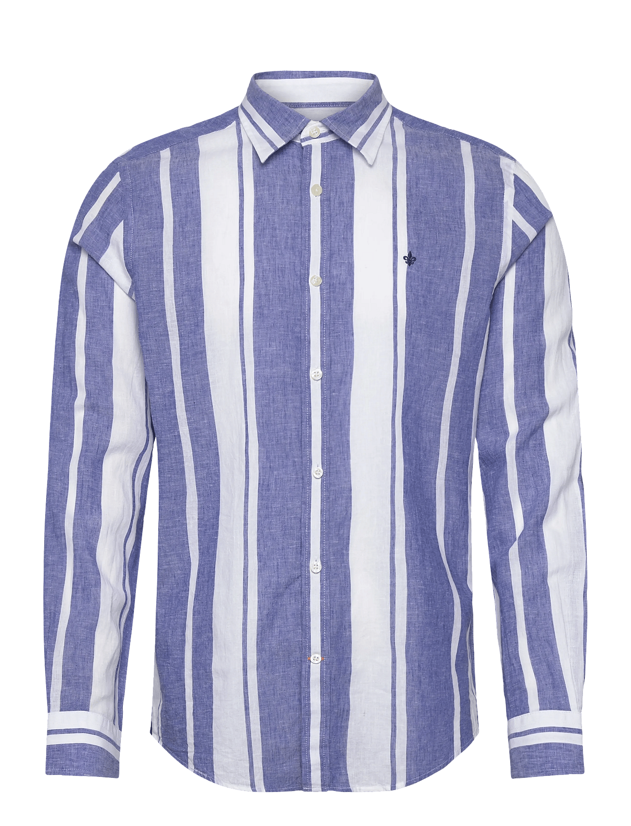 Morris | Douglas Linen Mix Stripe Shirt-Classic Fit | XXL