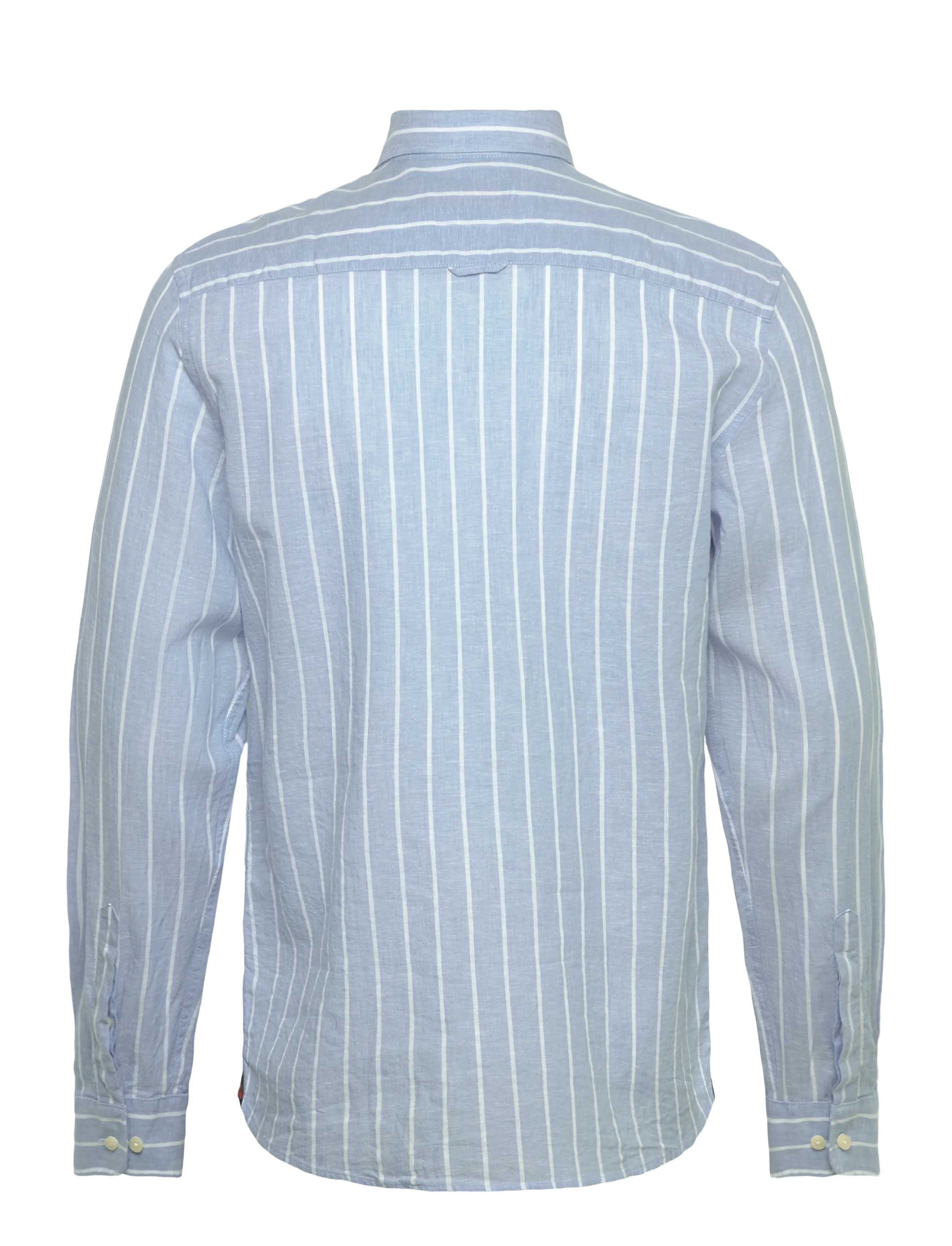 Morris - Douglas Linen Mix Stripe Shirt-Classic Fit - stribede skjorter - light blue - 2