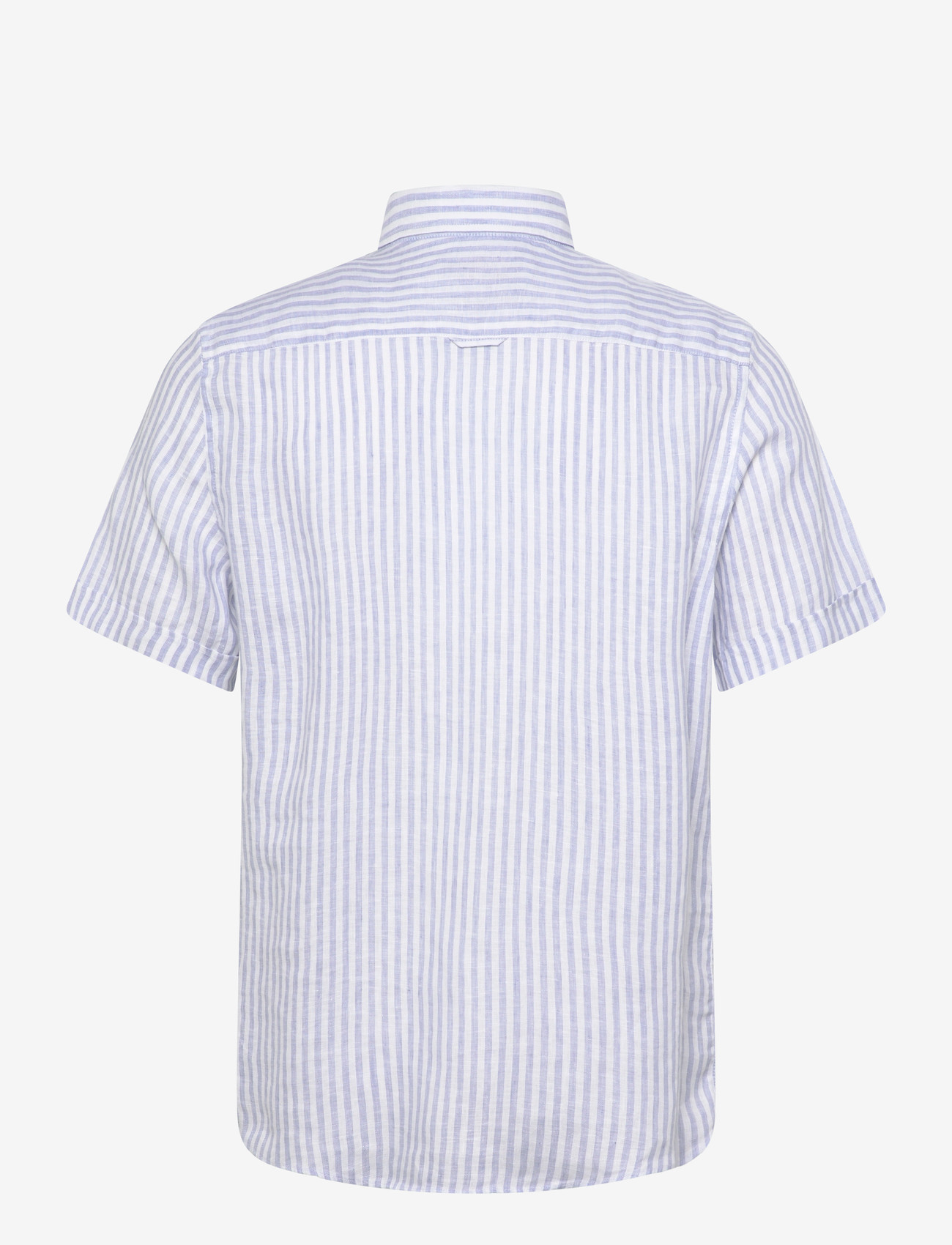 Morris - Douglas Linen Shirt SS-Classic Fit - triibulised särgid - light blue - 2