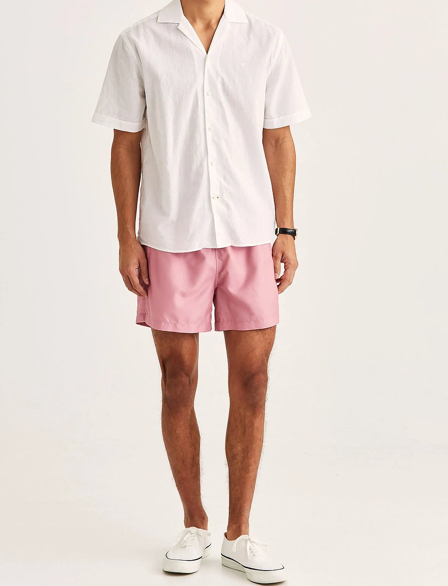 Morris - Resort Linen SS Shirt-Classic Fit - gestreifte hemden - white - 3