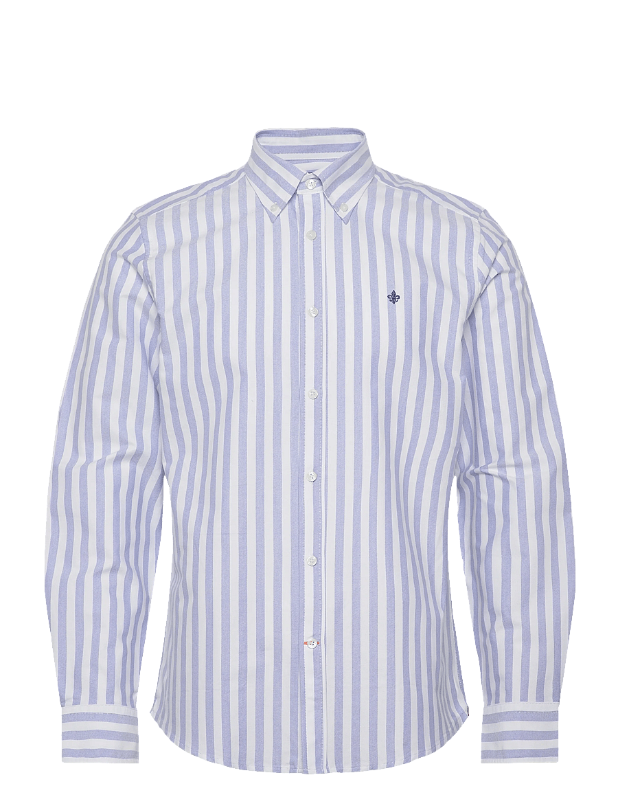Morris - Douglas Oxford Stripe Shirt-Slim Fit - gestreifte hemden - light blue - 1