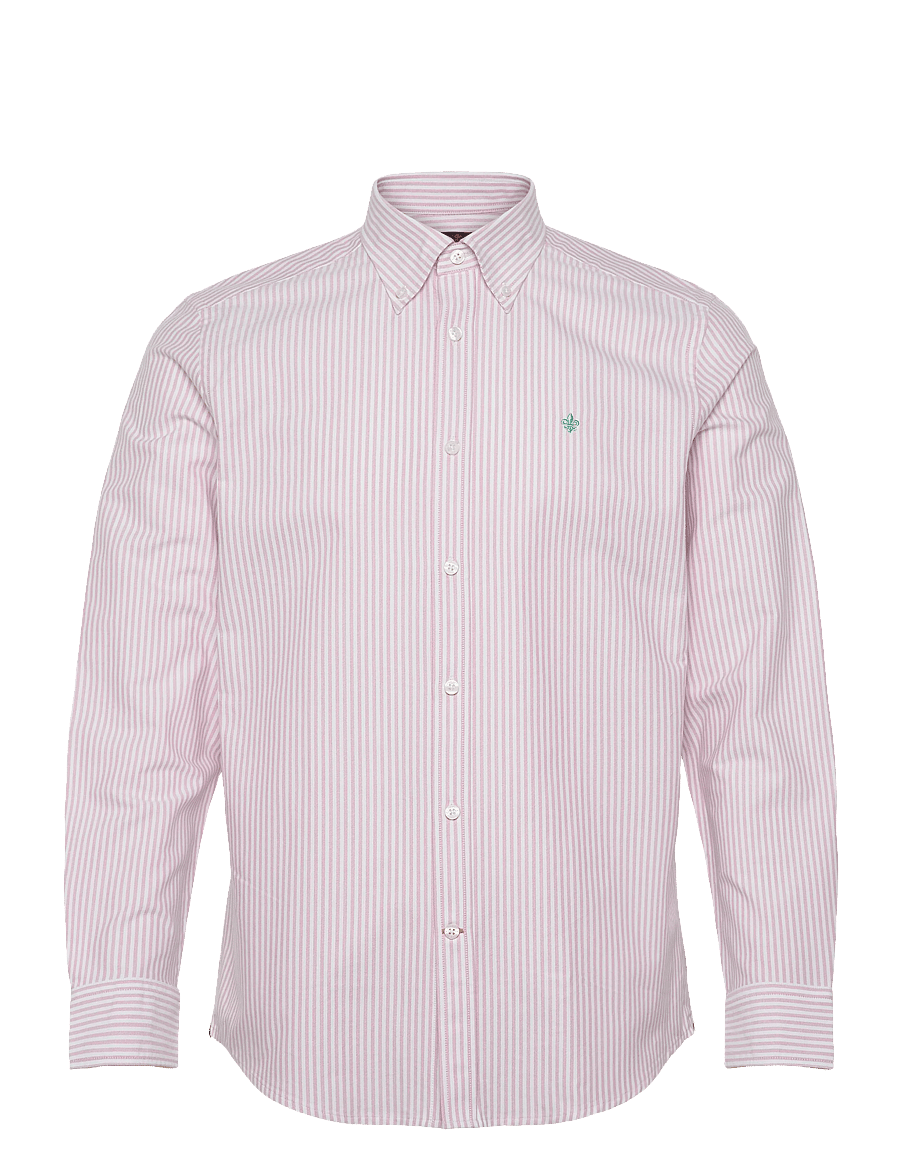 Morris - Douglas Oxford Stripe Shirt-Slim Fit - gestreifte hemden - pink - 1