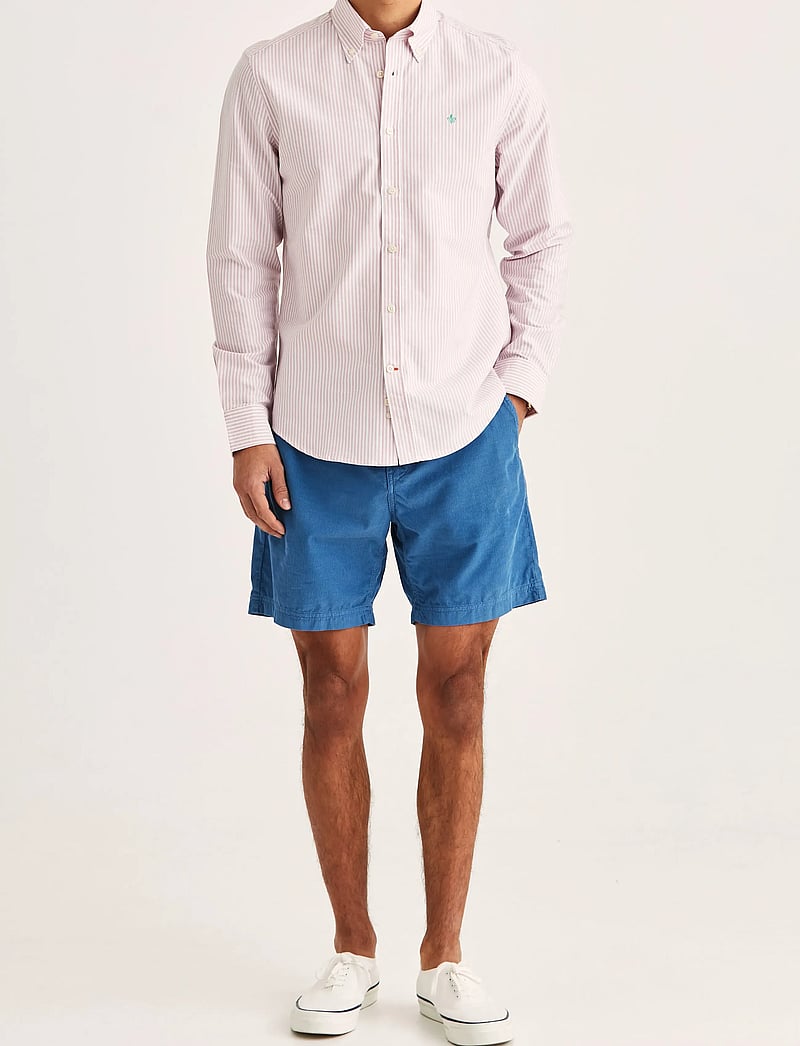 Morris - Douglas Oxford Stripe Shirt-Slim Fit - stribede skjorter - pink - 3