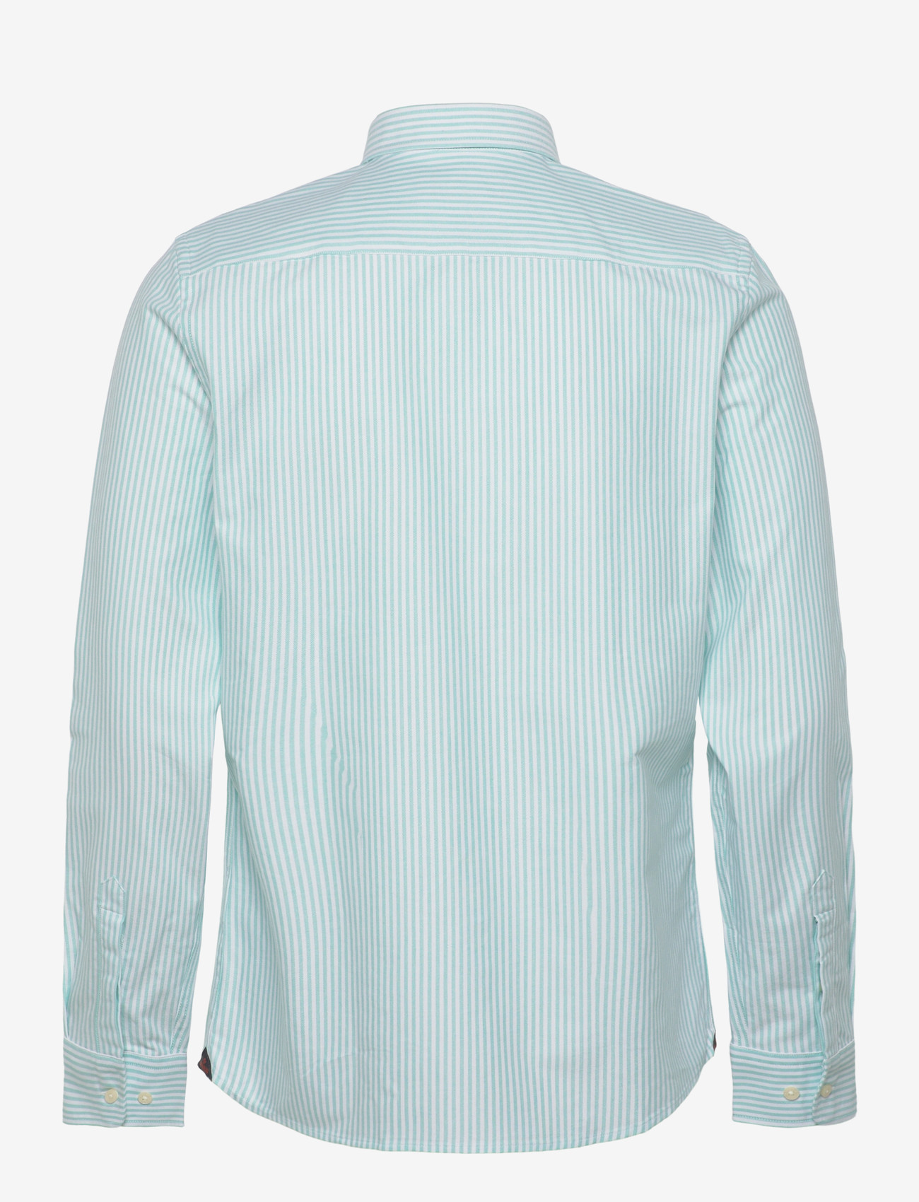 Morris - Douglas Oxford Stripe Shirt-Slim Fit - stribede skjorter - turquoise - 2