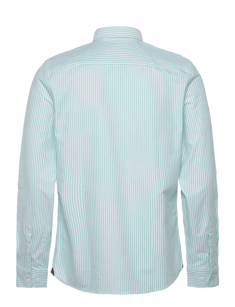 Morris - Douglas Oxford Stripe Shirt-Slim Fit - stribede skjorter - turquoise - 2