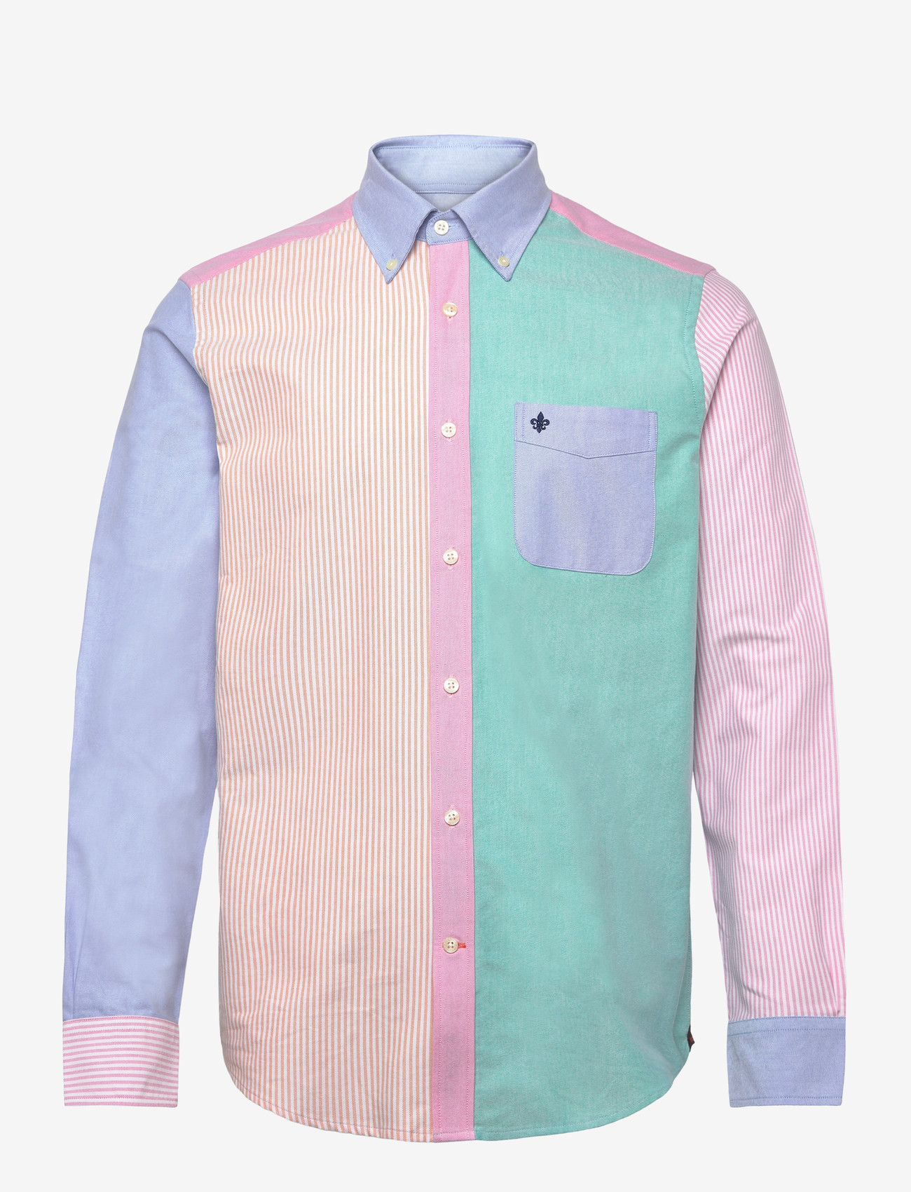 Morris - Morris Oxford Mix Shirt-Classic Fit - oxford skjorter - blue - 1