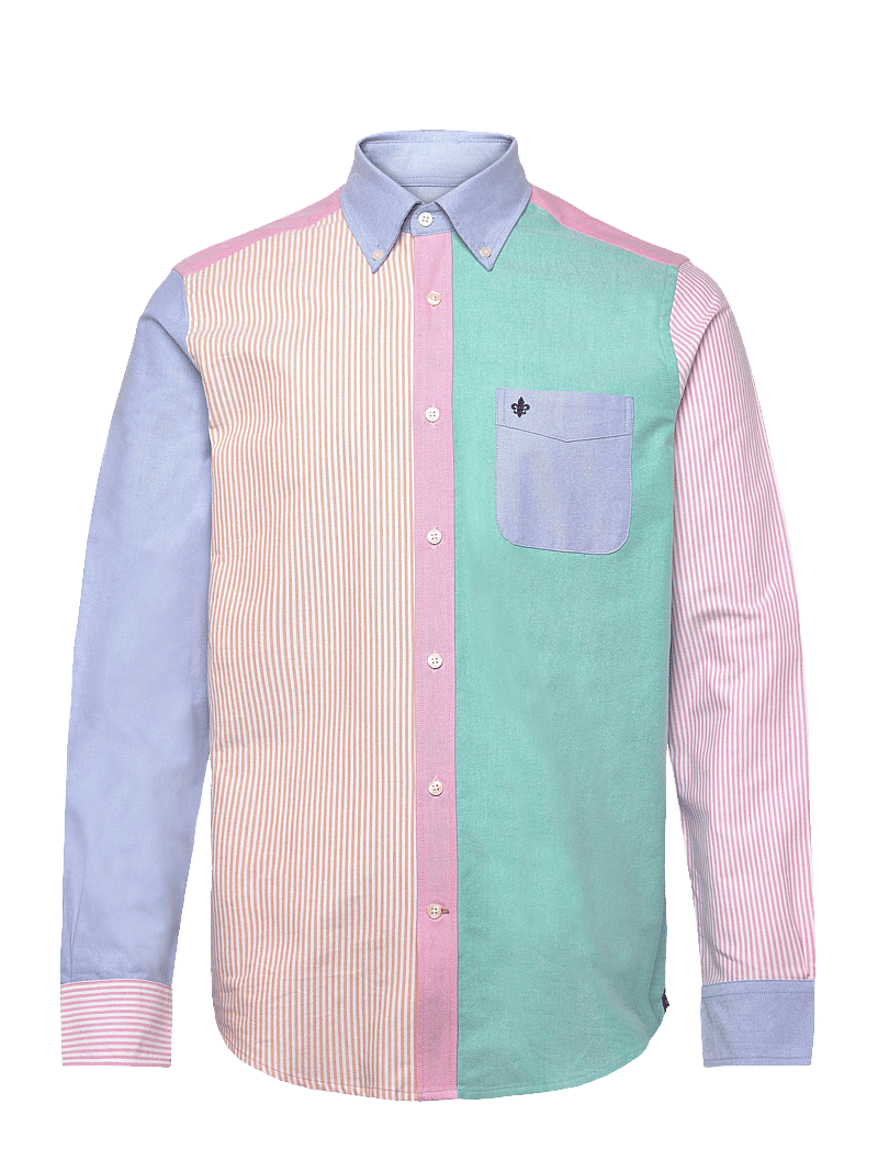 Morris - Morris Oxford Mix Shirt-Classic Fit - oxford skjorter - blue - 1