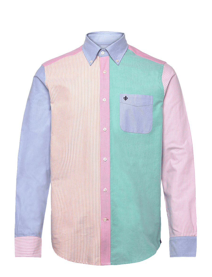 Morris - Morris Oxford Mix Shirt-Classic Fit - oxford-hemden - blue - 1