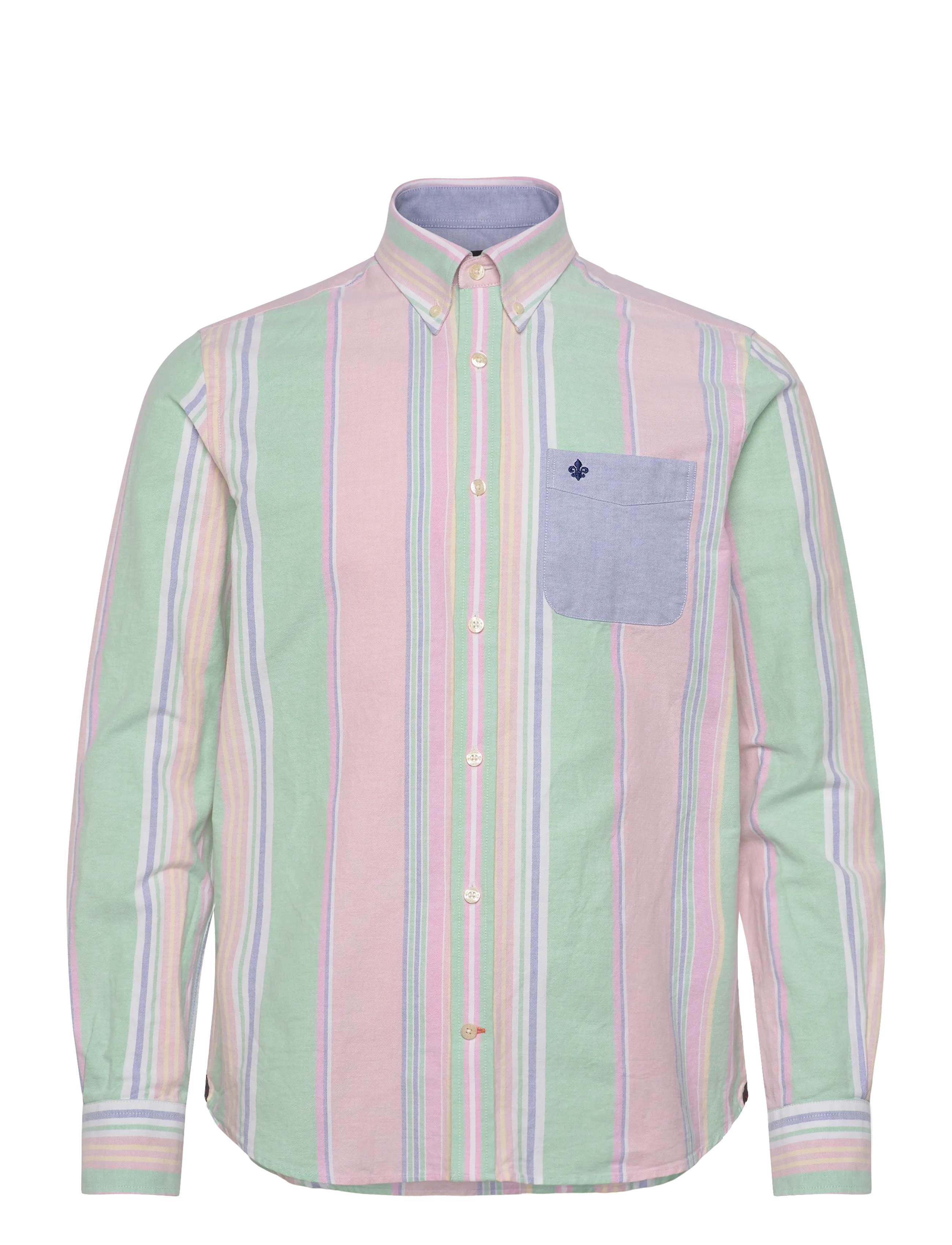 Morris - Morris Happy Oxford Shirt-Classic Fit - chemises à rayures - pink - 1