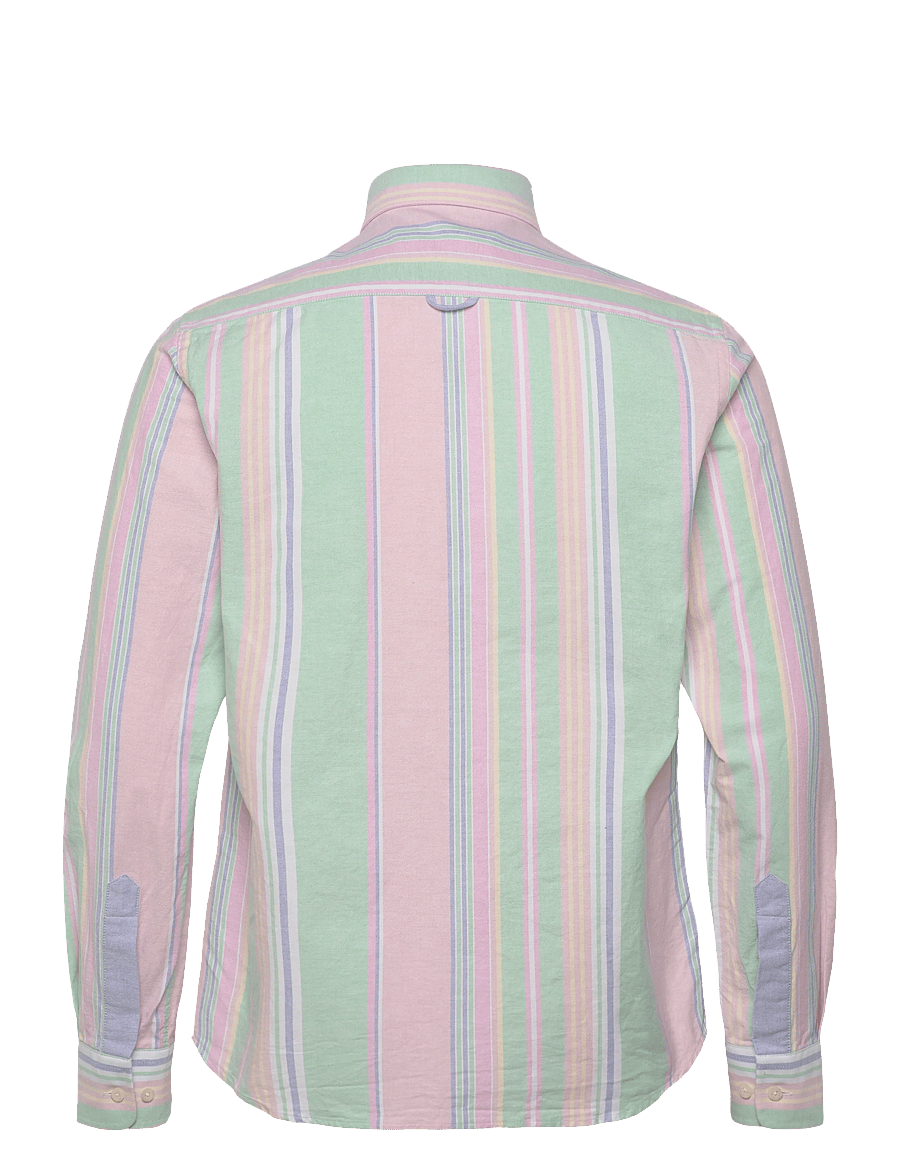 Morris - Morris Happy Oxford Shirt-Classic Fit - triibulised särgid - pink - 2