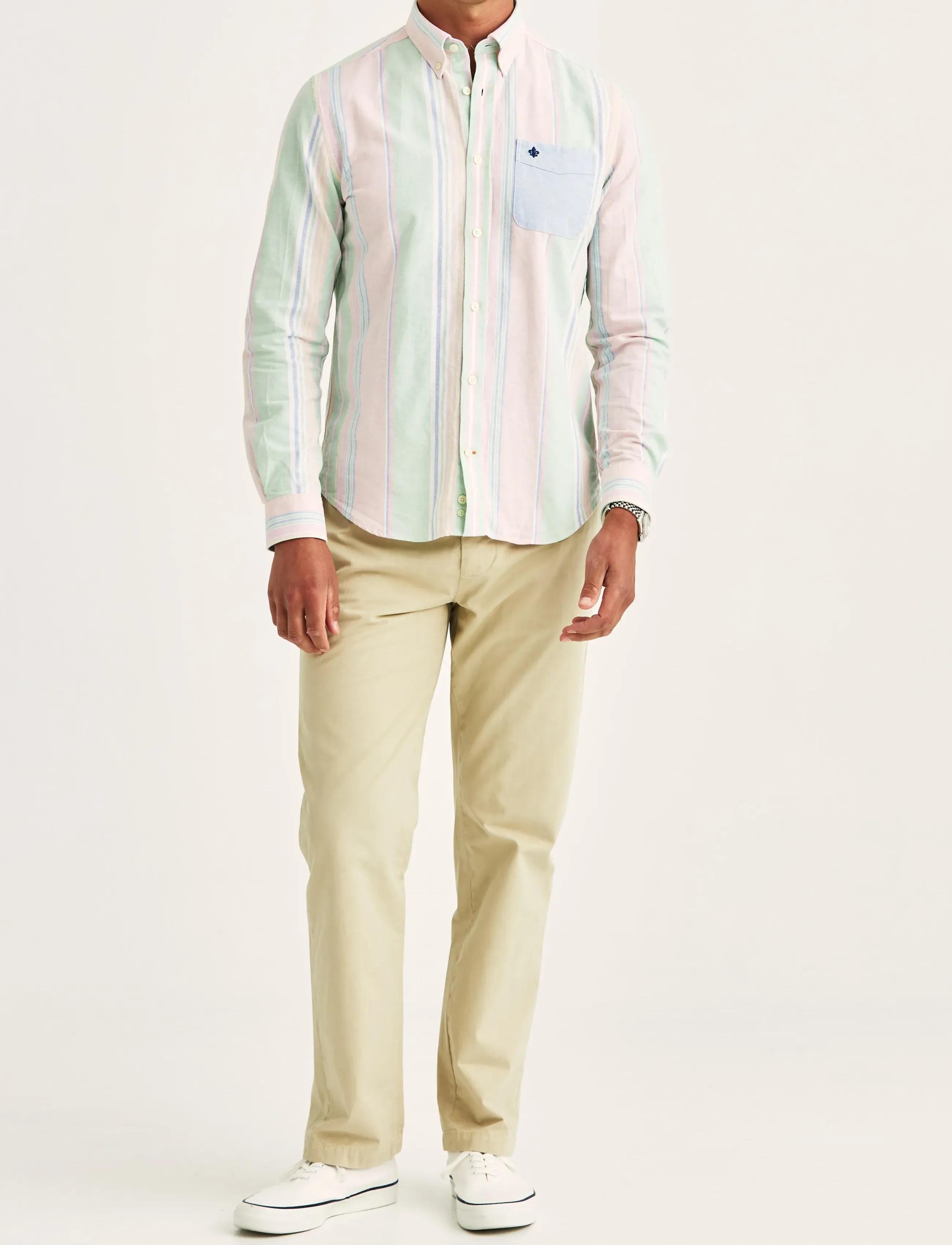 Morris - Morris Happy Oxford Shirt-Classic Fit - chemises à rayures - pink - 3