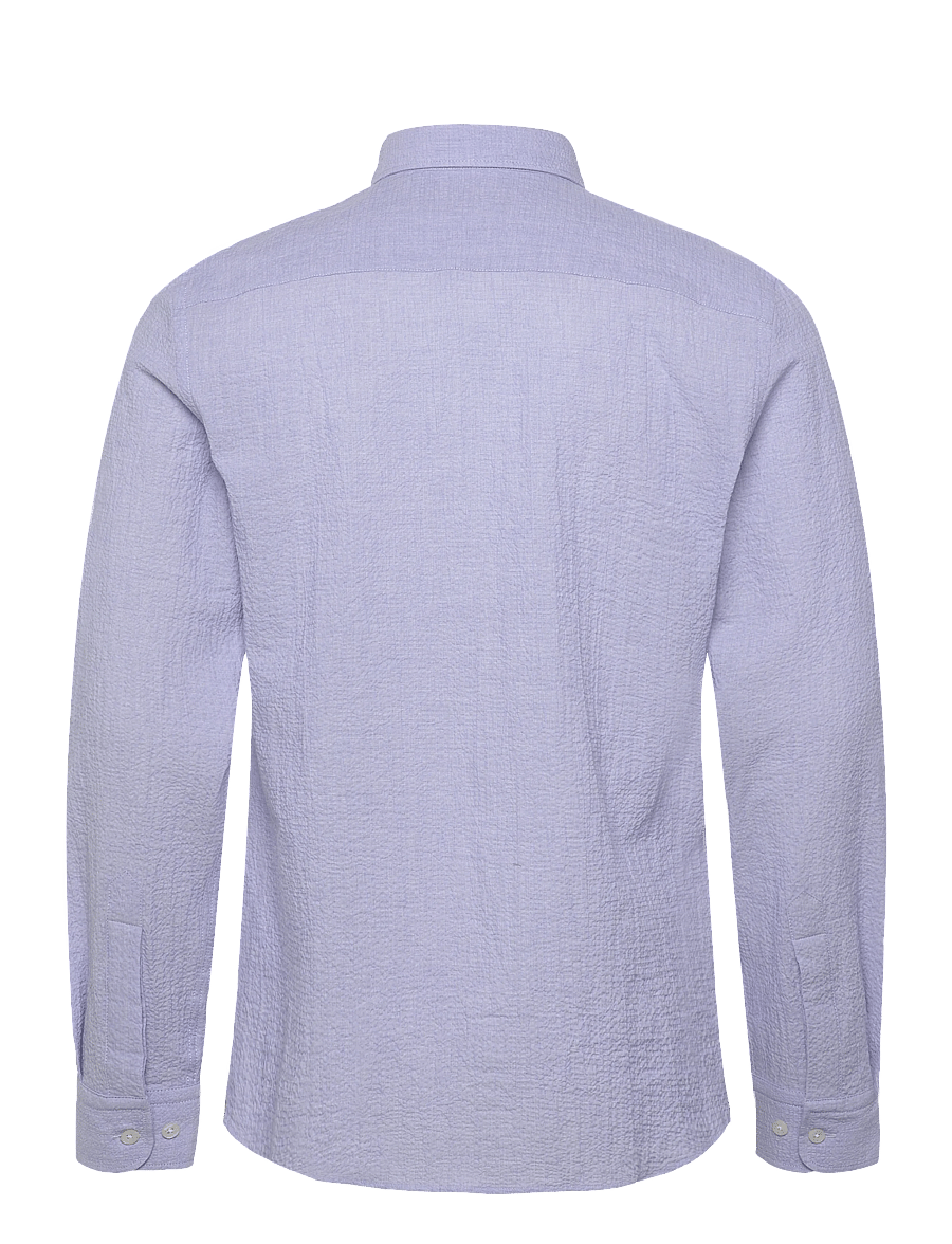 Morris - Morris Seersucker Shirt-Slim Fit - casual skjorter - blue - 2
