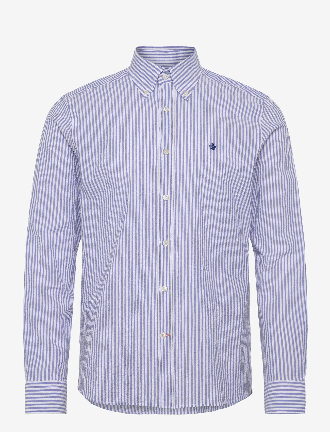 Morris - Morris Seersucker Shirt-Slim Fit - casual shirts - light blue - 1