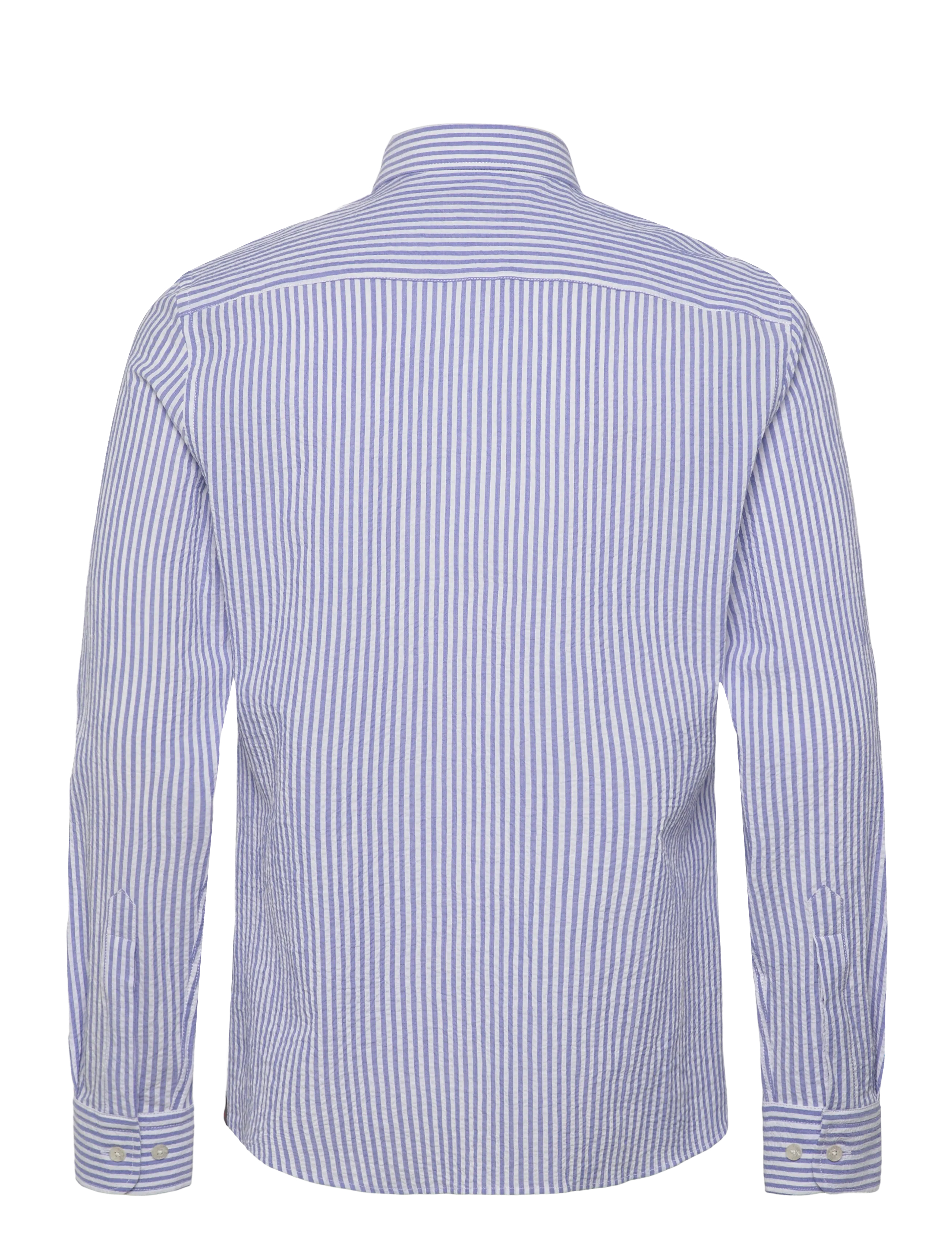 Morris - Morris Seersucker Shirt-Slim Fit - casual skjorter - light blue - 2