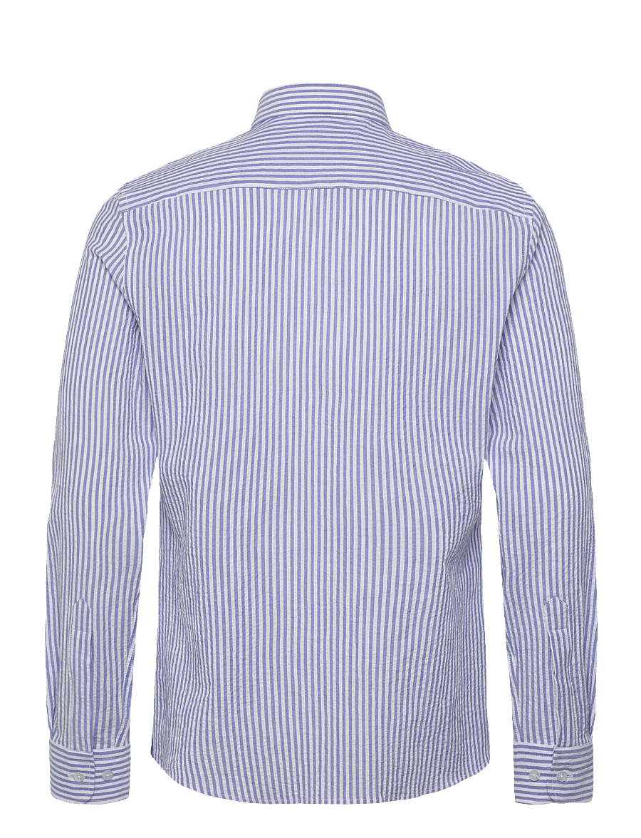 Morris - Morris Seersucker Shirt-Slim Fit - casual skjorter - light blue - 2