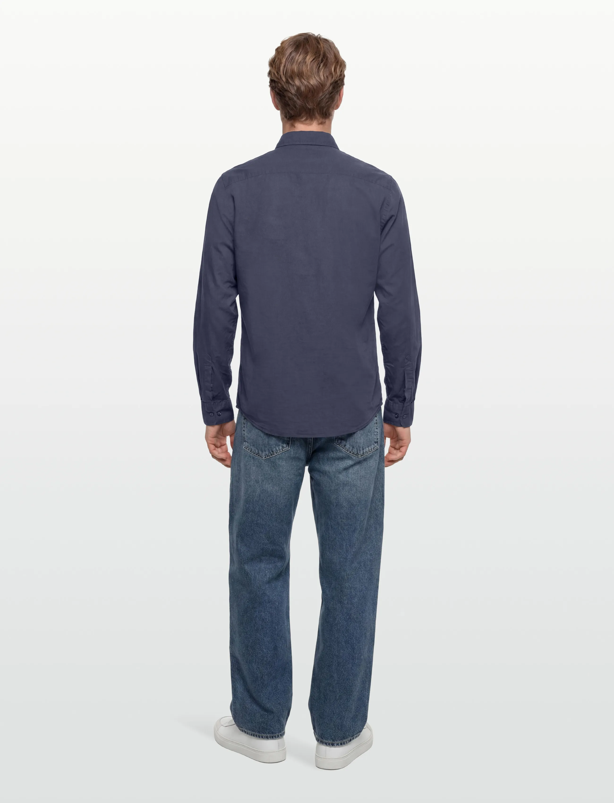 Morris - Summer Light Weight Shirt-Slim Fit - casual skjorter - blue - 4