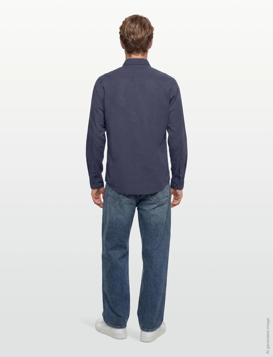 Morris - Summer Light Weight Shirt-Slim Fit - casual skjorter - blue - 4