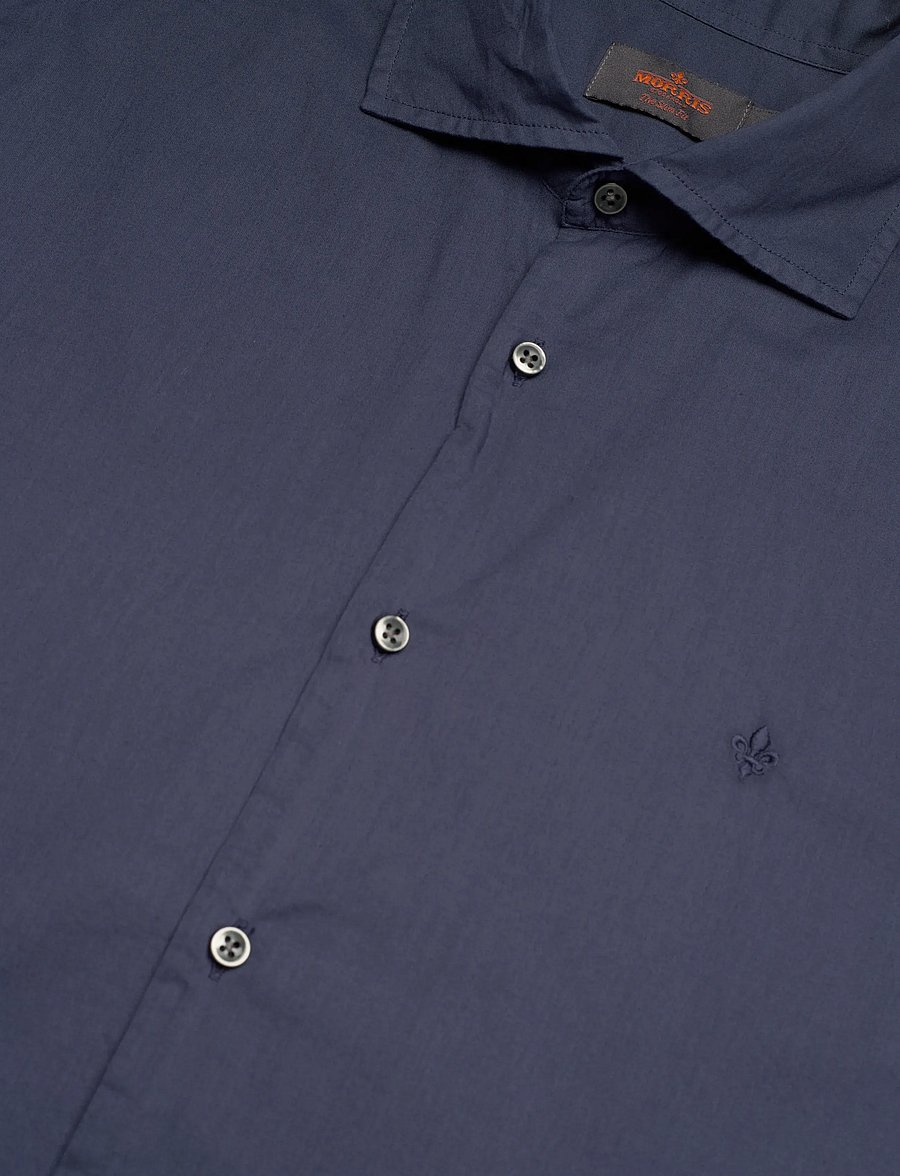 Morris - Summer Light Weight Shirt-Slim Fit - vabaajasärgid - blue - 3