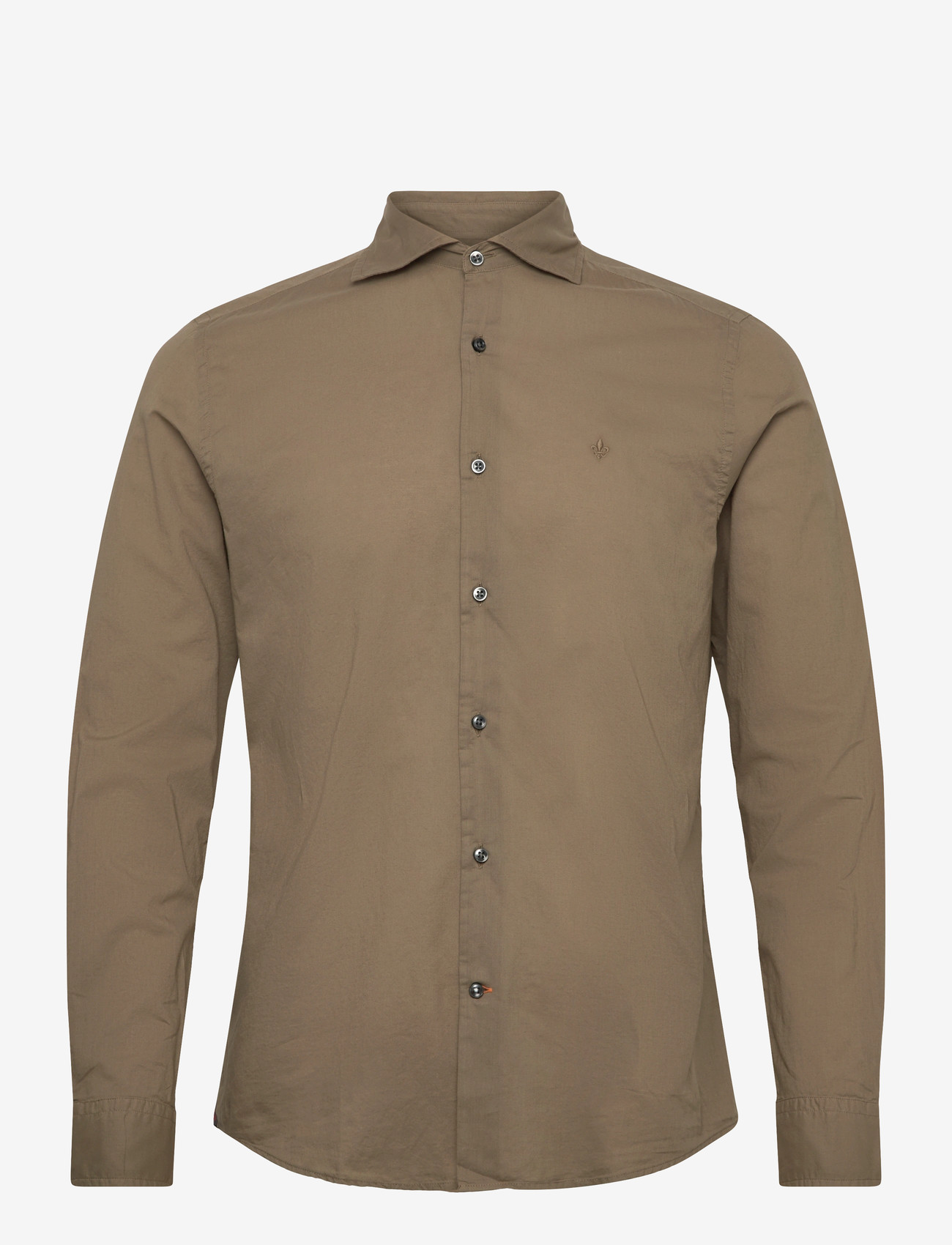 Morris - Summer Light Weight Shirt-Slim Fit - casual skjorter - olive - 1