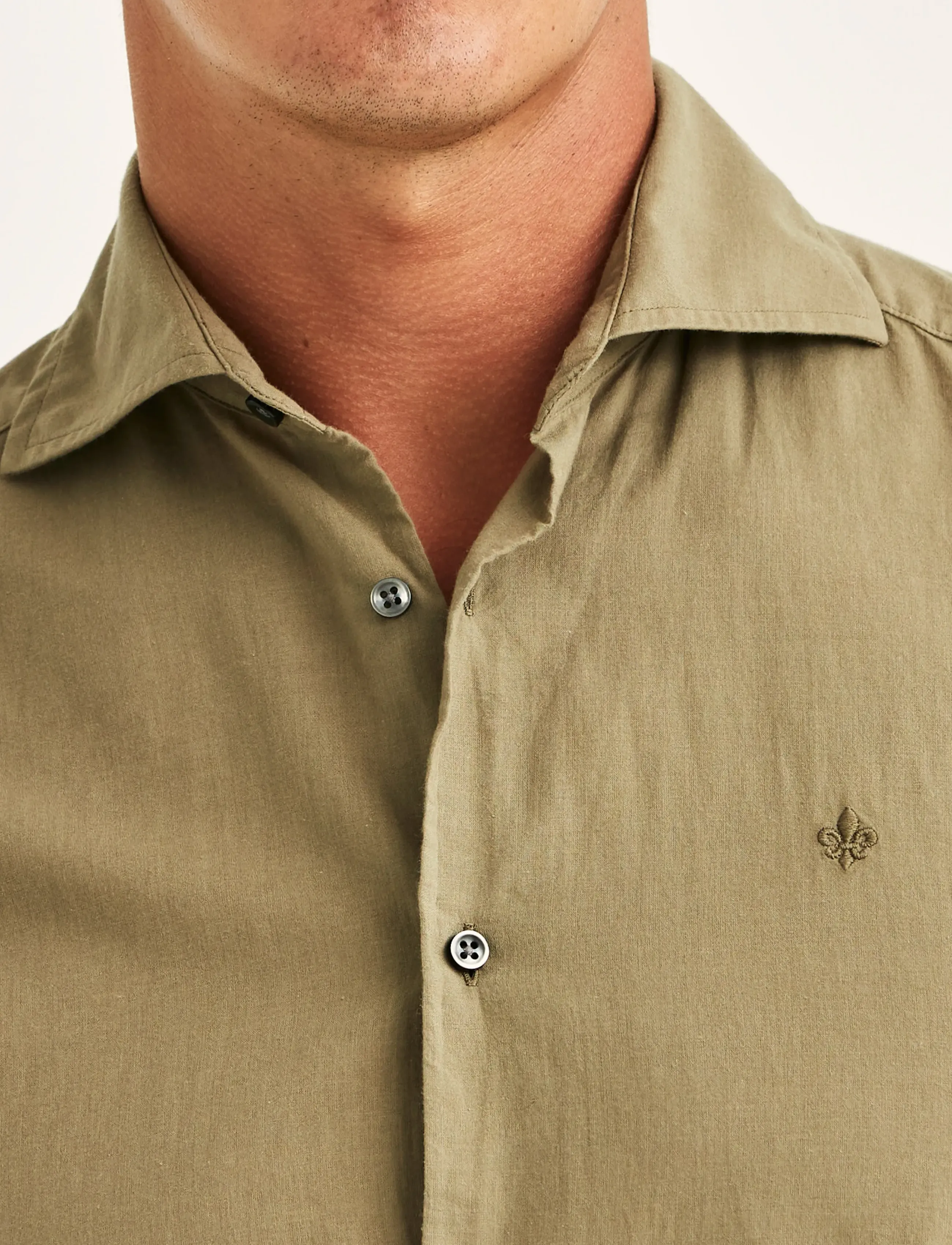 Morris - Summer Light Weight Shirt-Slim Fit - vabaajasärgid - olive - 5