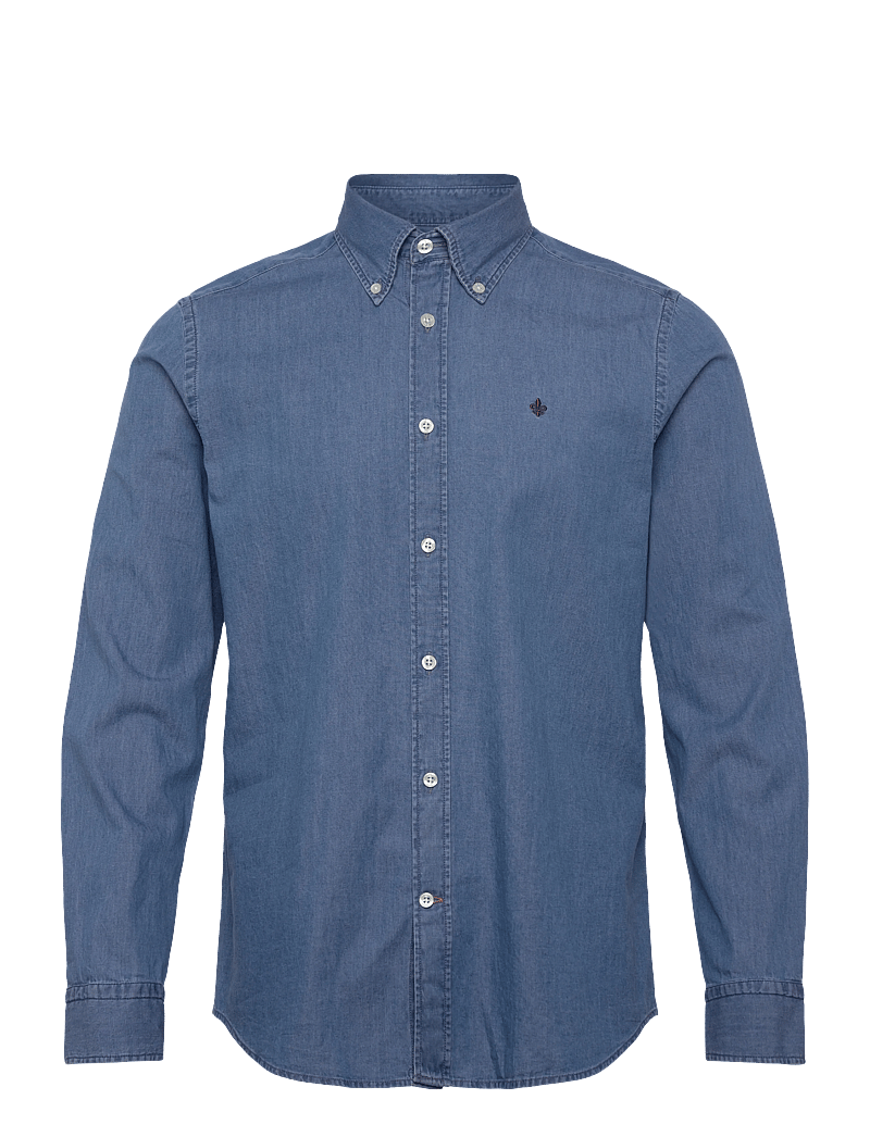 Morris - Light Denim Shirt-Slim Fit - denimskjorter - blue - 1