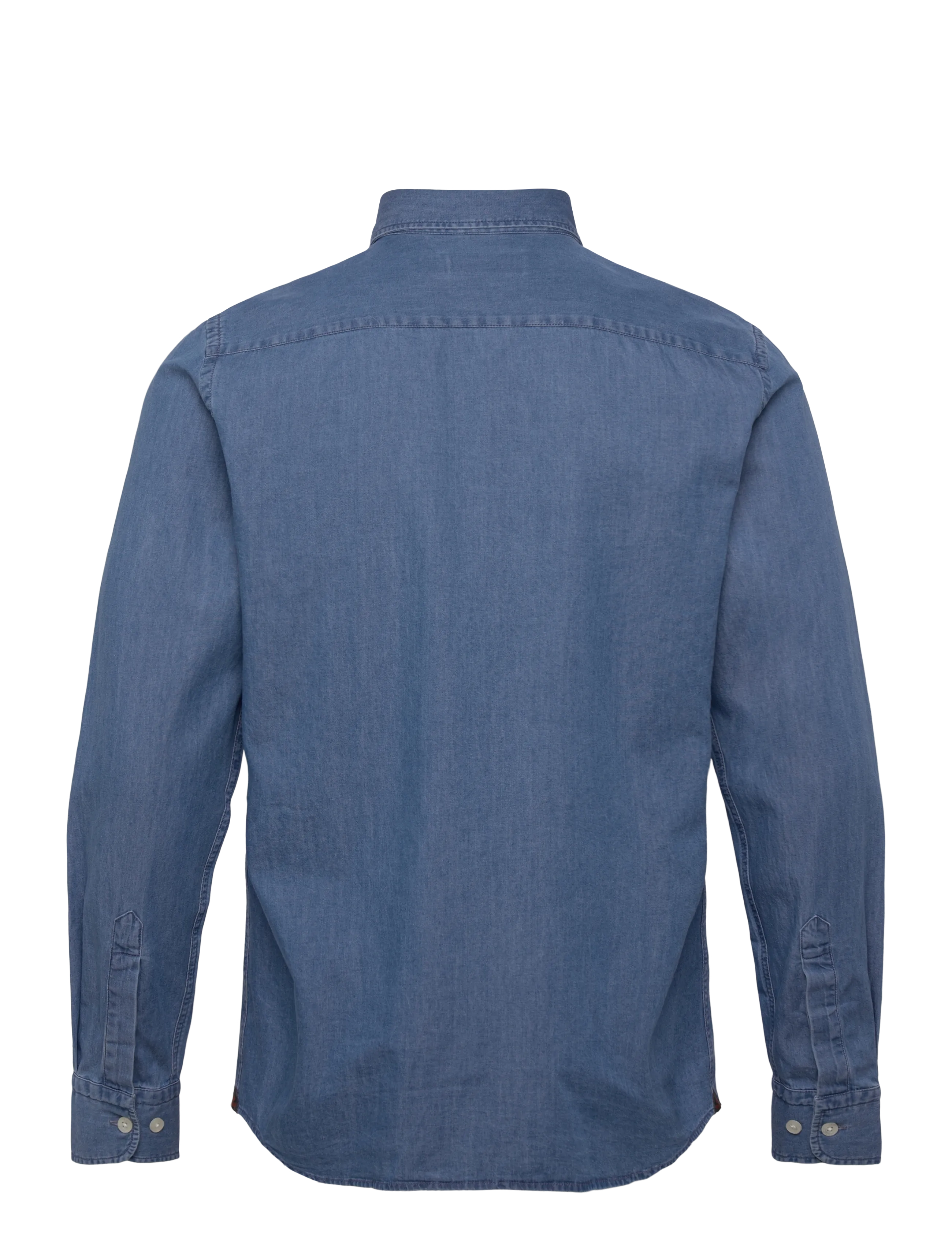 Morris - Light Denim Shirt-Slim Fit - denim shirts - blue - 2