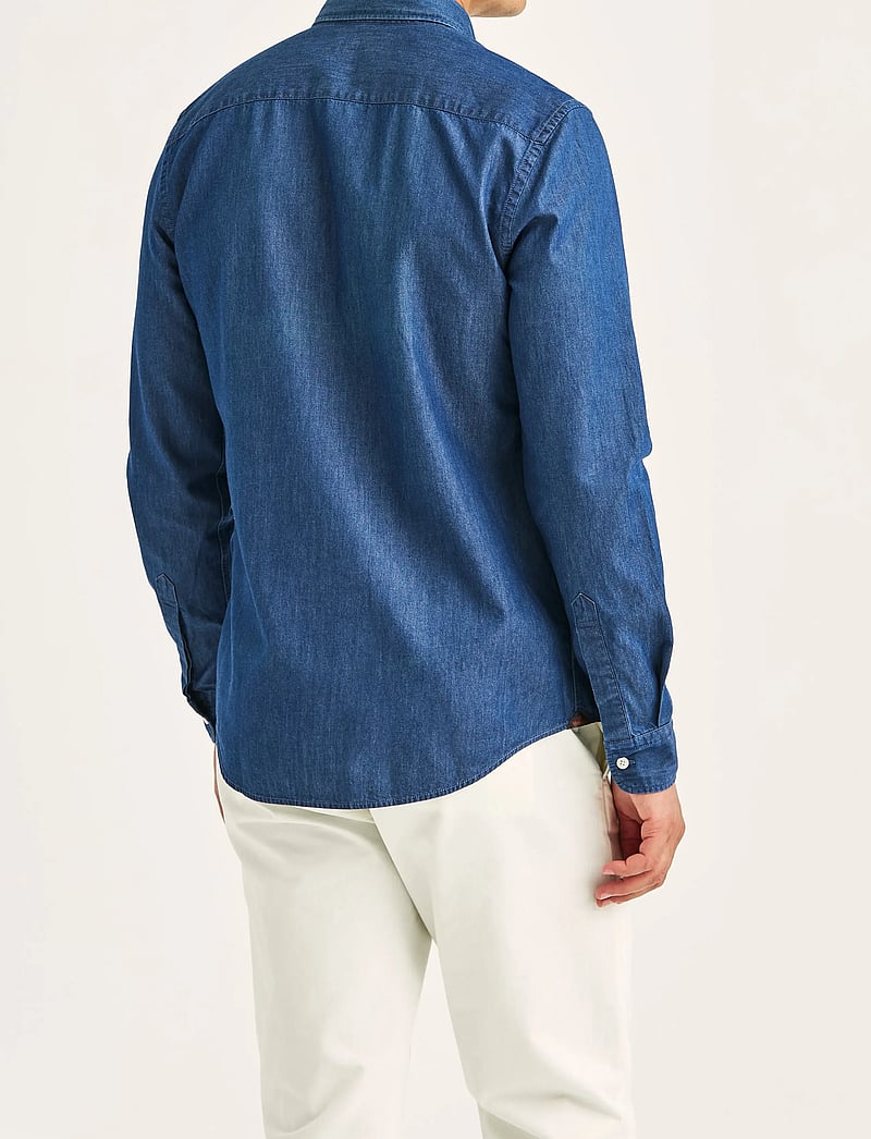 Morris - Light Denim Shirt-Slim Fit - jeanshemden - old blue - 4