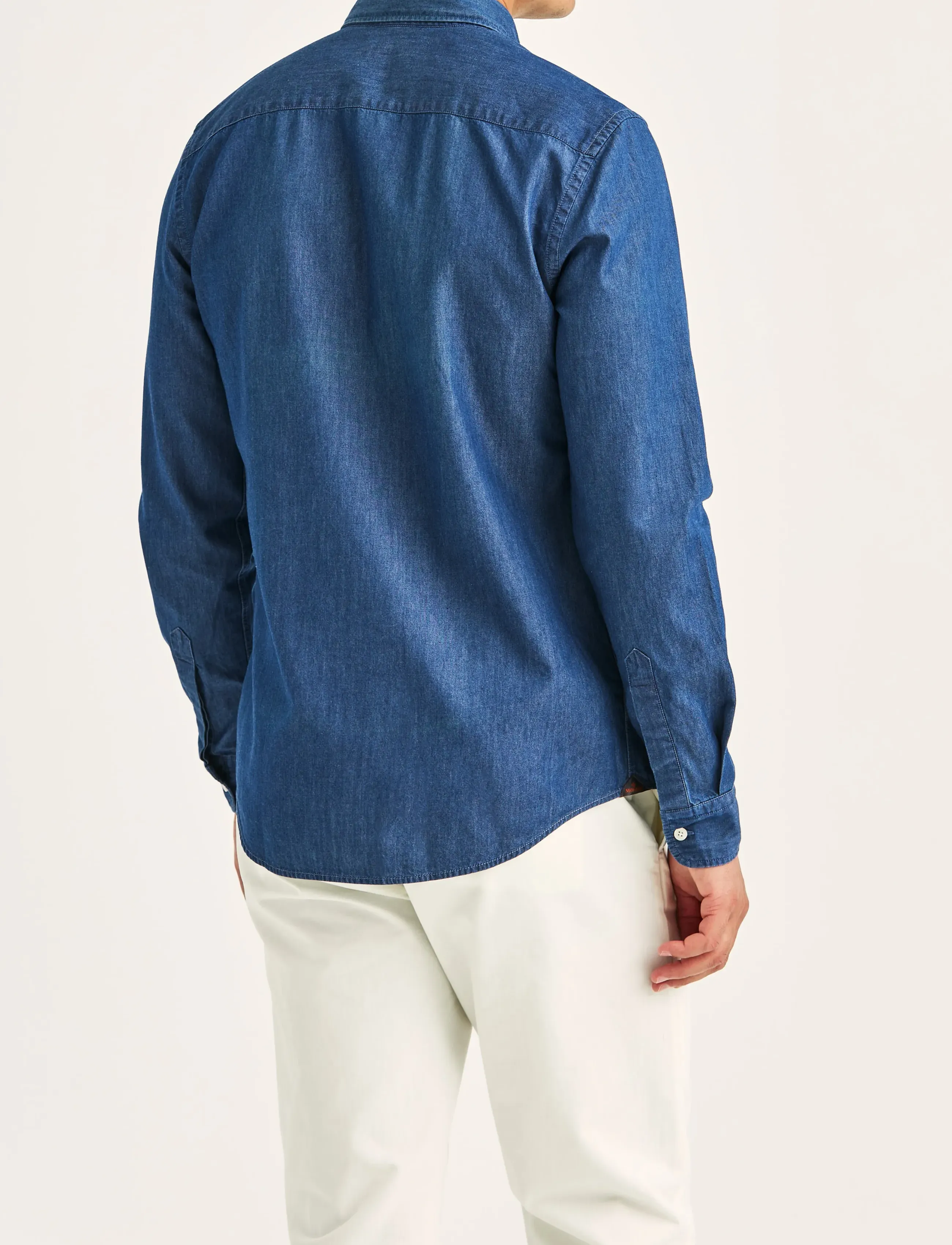 Morris - Light Denim Shirt-Slim Fit - jeanshemden - old blue - 4