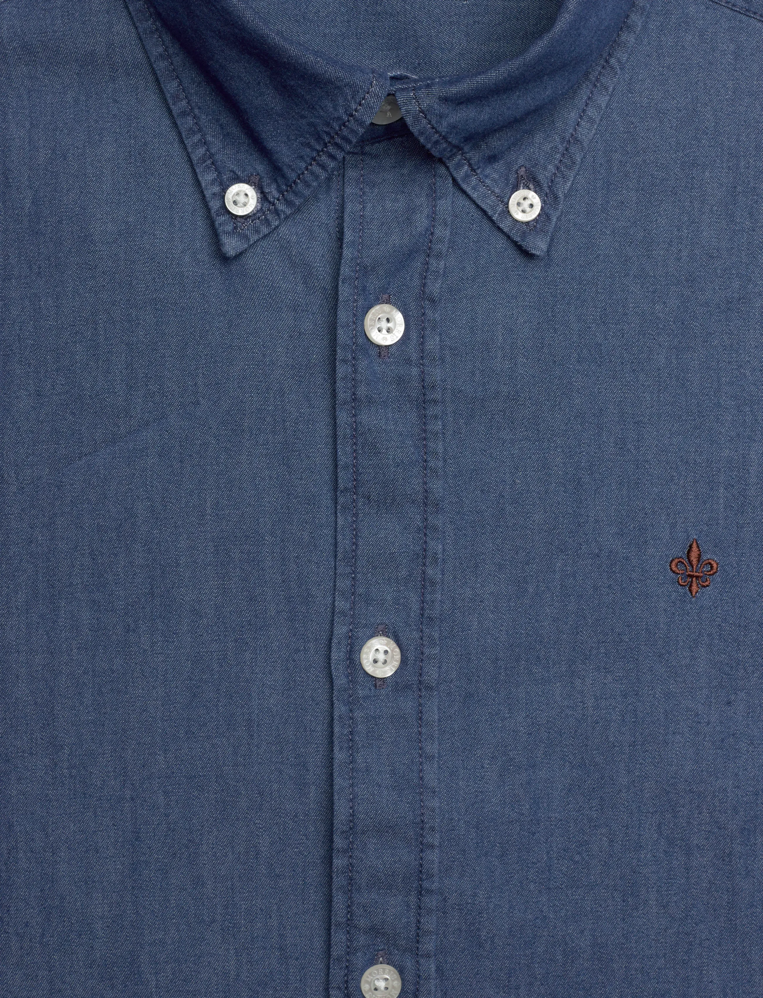 Morris - Light Denim Shirt-Slim Fit - jeanshemden - old blue - 5
