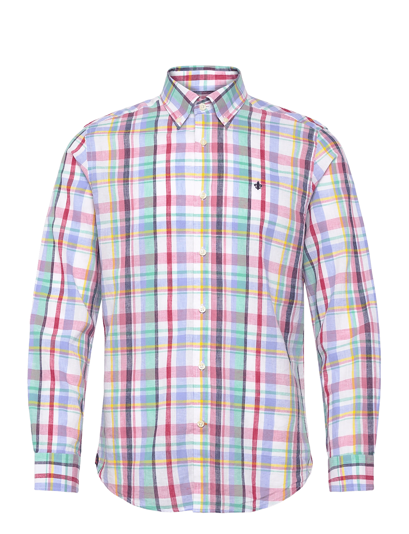 Morris | Linen Preppy Check Shirt-Classic Fit | M