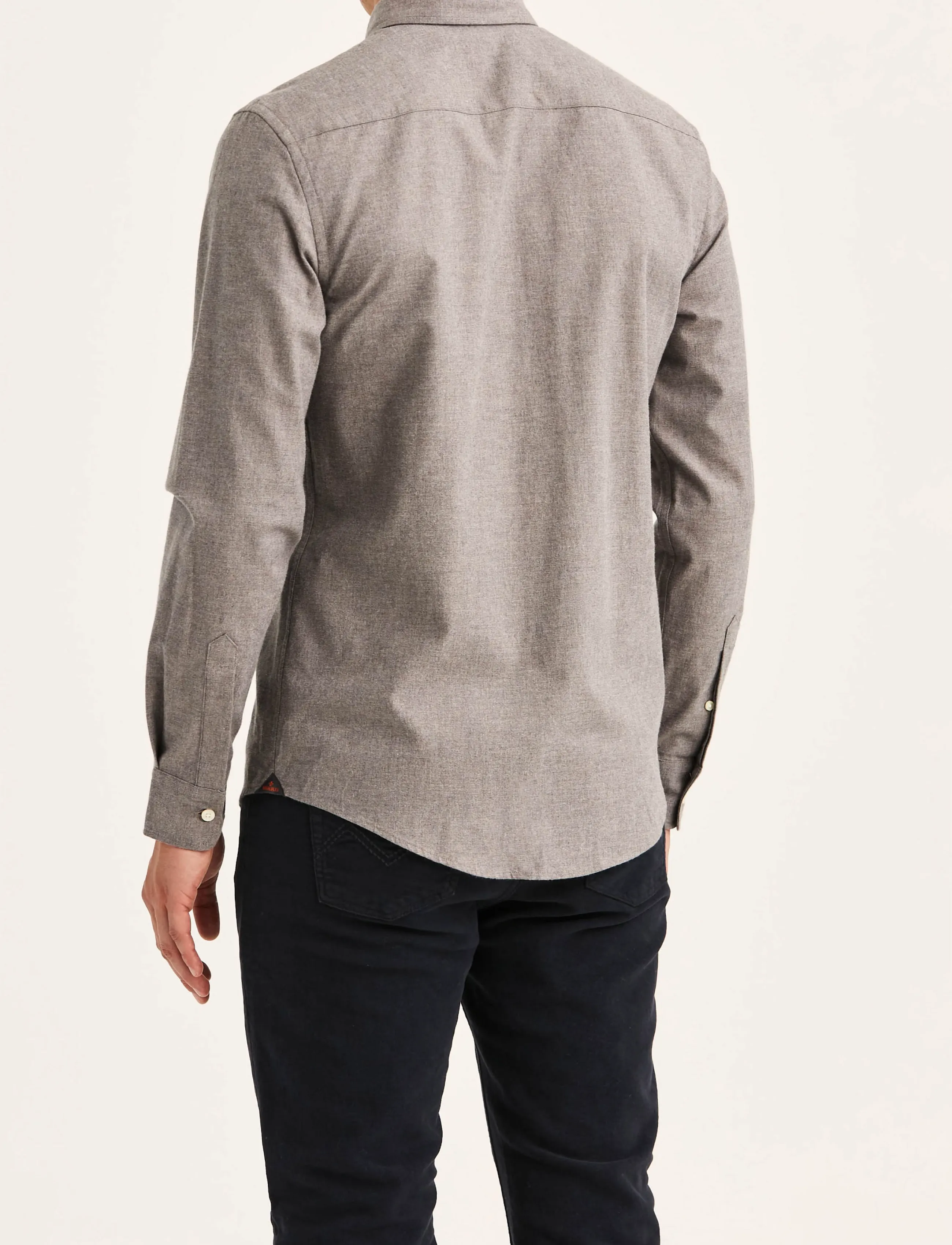 Morris - Watts Flannel Shirt-Slim Fit - flannel-skjorter - brown - 4
