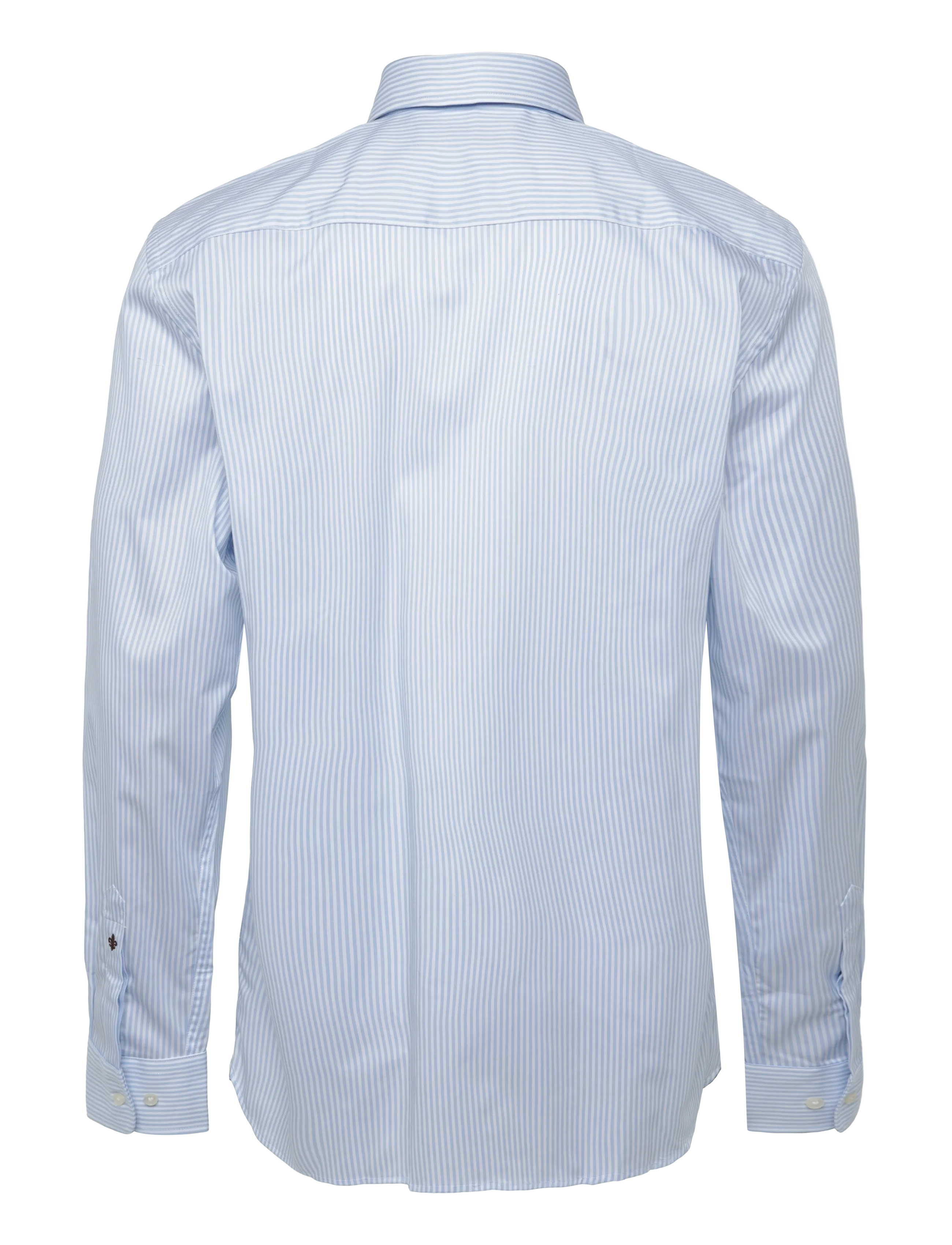 Morris - Dressed Poplin Stripe Shirt- Slim Fit - light blue - 2