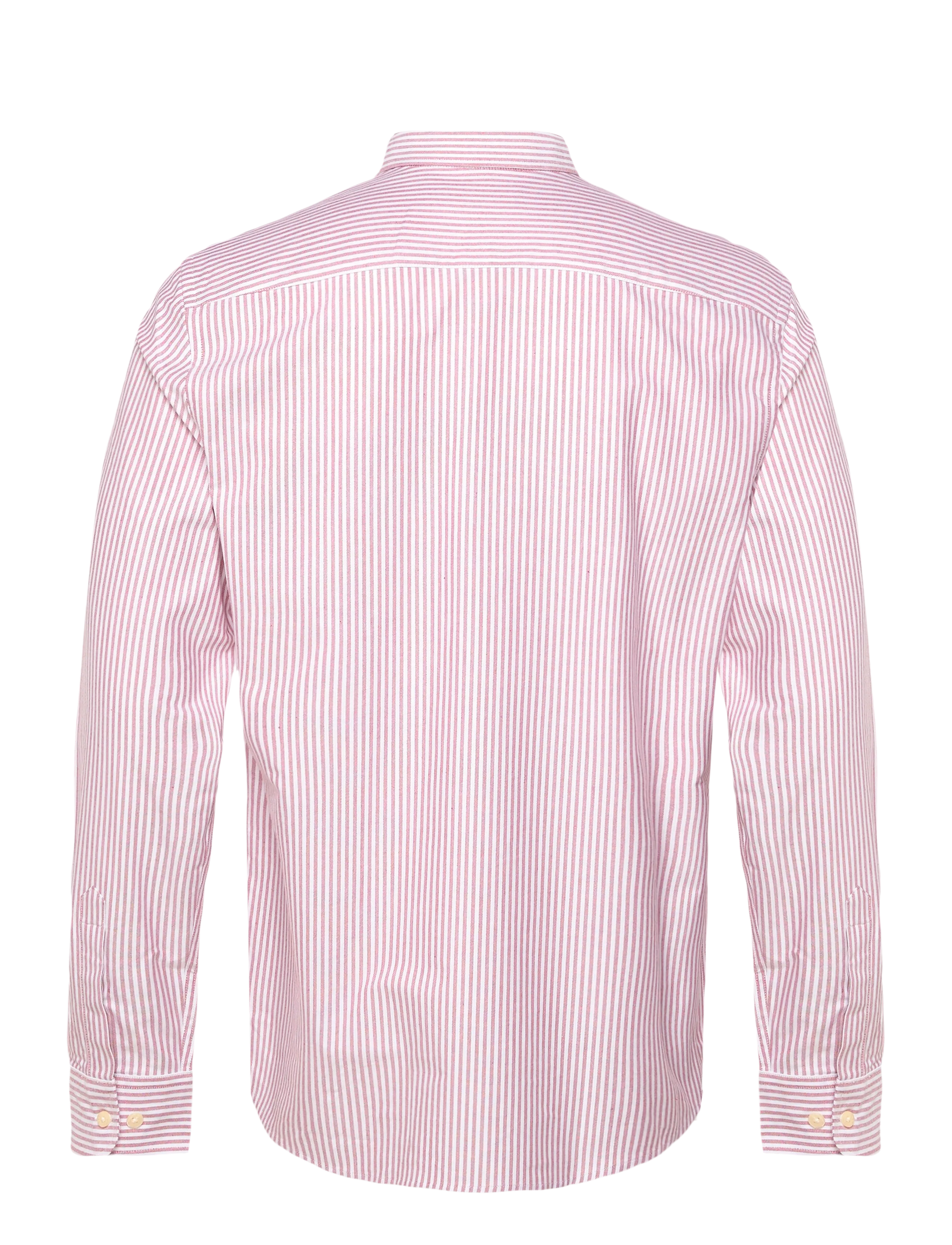Morris - Douglas Oxford Stripe Shirt-Slim Fit - triibulised särgid - wine red - 1