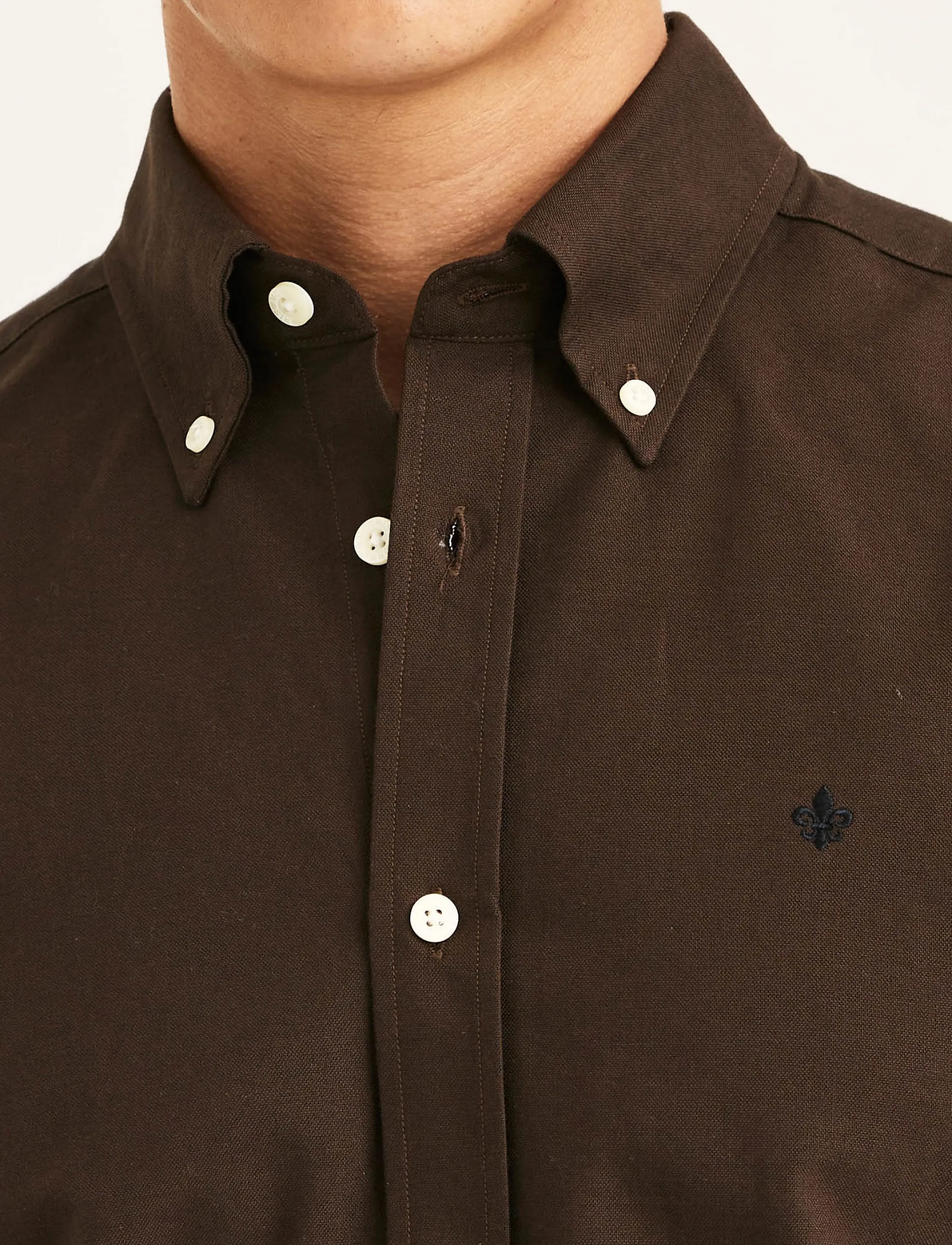 Morris - Douglas Oxford Shirt-Slim Fit - oxford-hemden - brown - 4