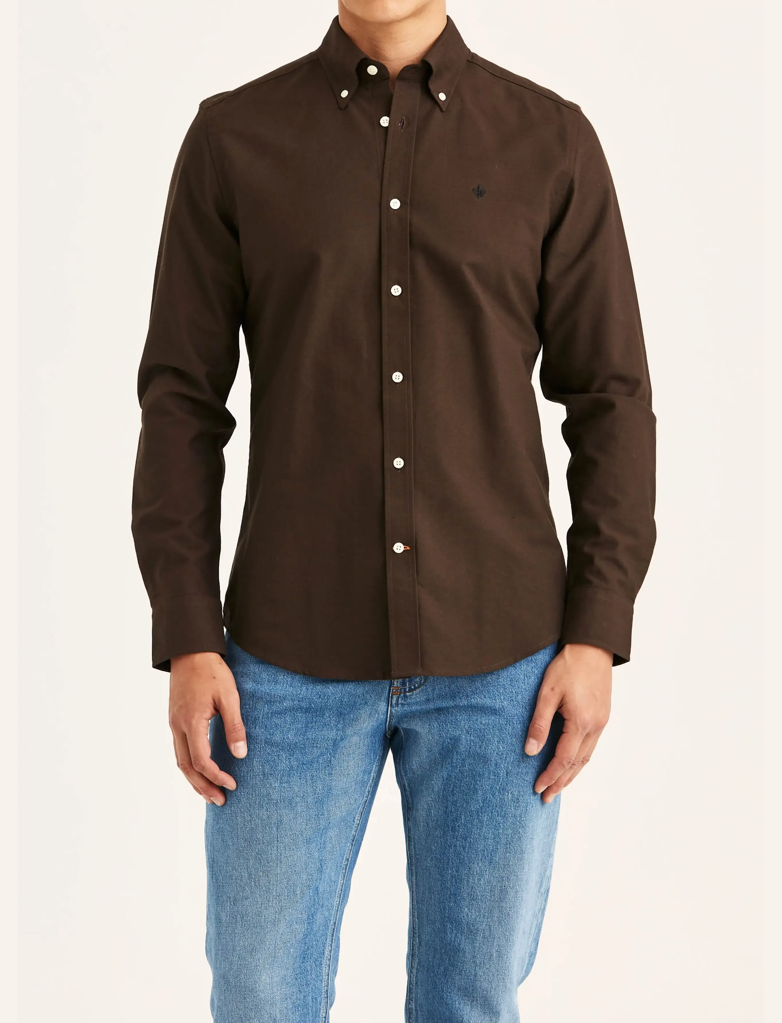 Morris Douglas Oxford Shirt-Slim Fit - Nach Anlass kaufen - BROWN / brown