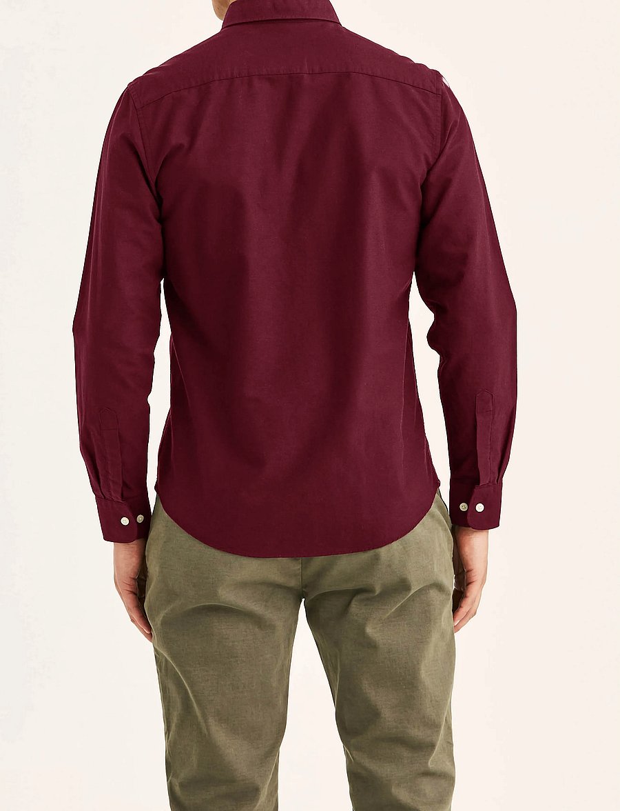 Morris - Douglas Oxford Shirt-Slim Fit - oxfordi särgid - wine red - 4