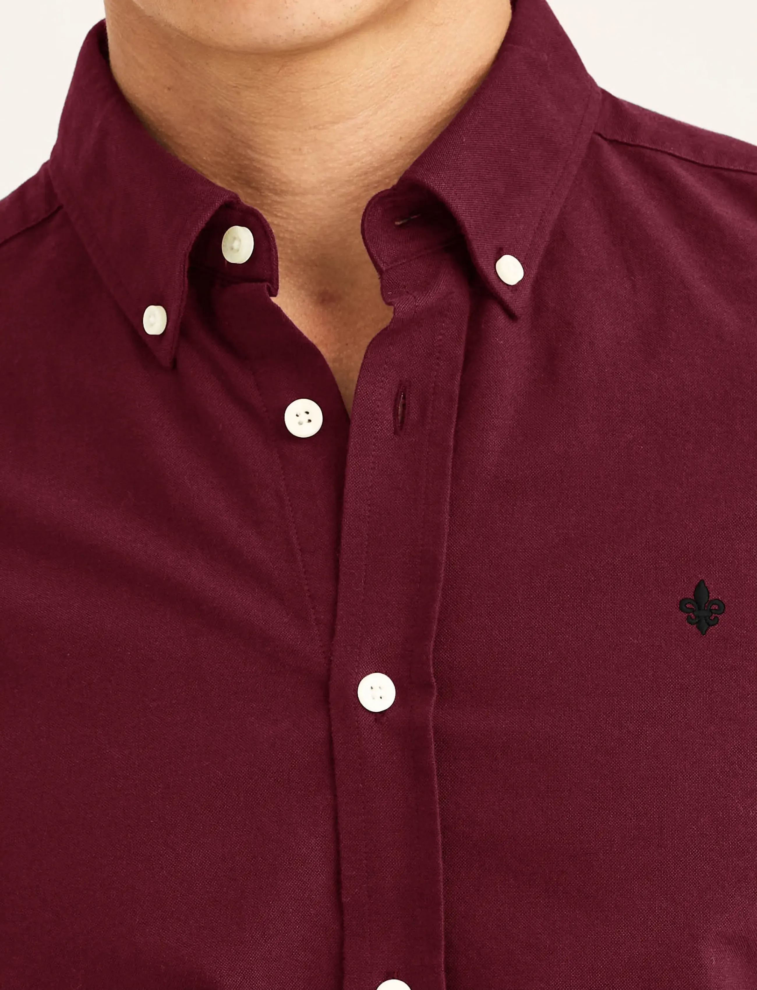 Morris - Douglas Oxford Shirt-Slim Fit - oxfordi särgid - wine red - 5