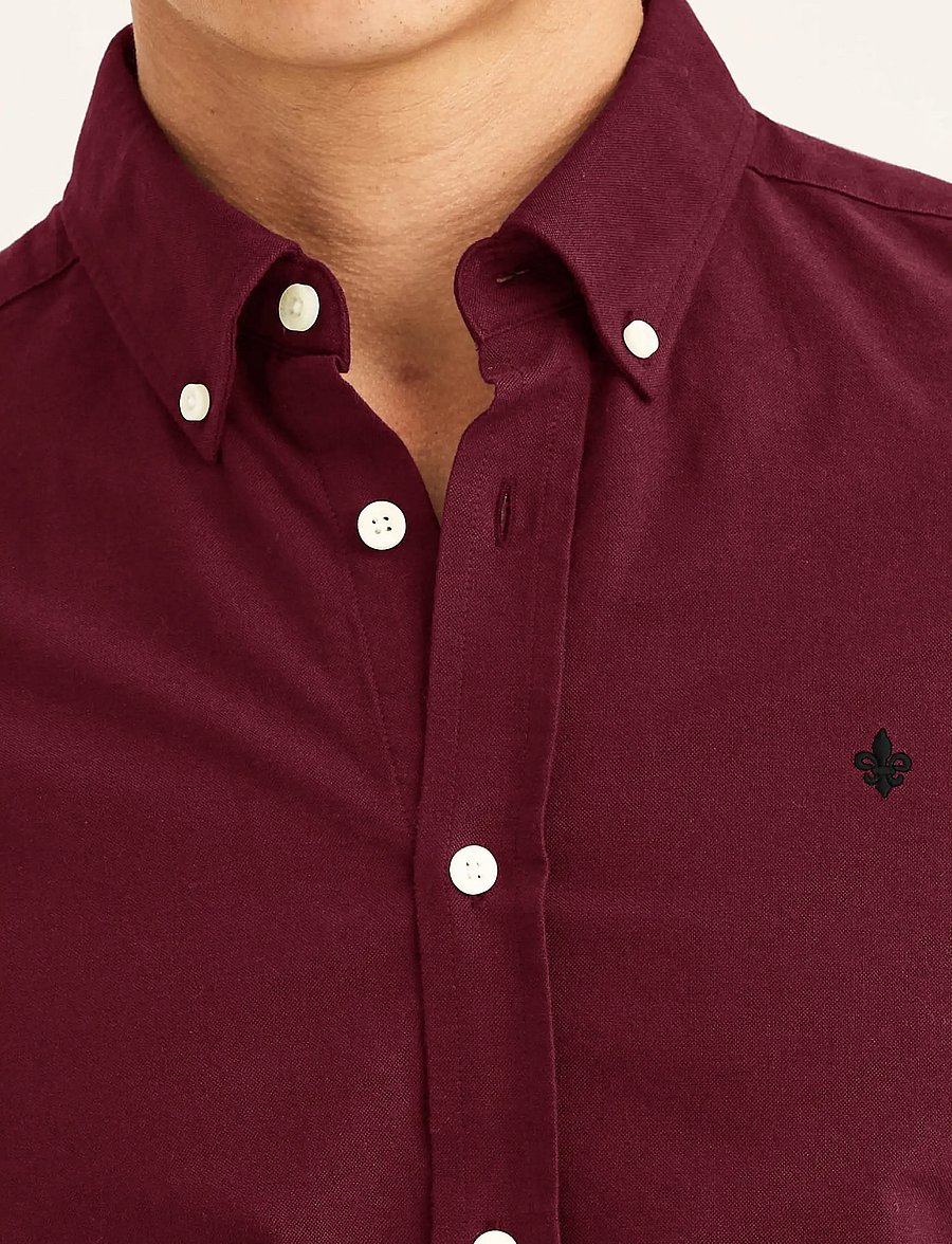 Morris - Douglas Oxford Shirt-Slim Fit - oxfordi särgid - wine red - 5