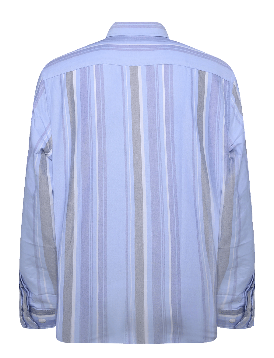 Morris - Happy Oxford Shirt-Slim Fit - striped shirts - blue - 2