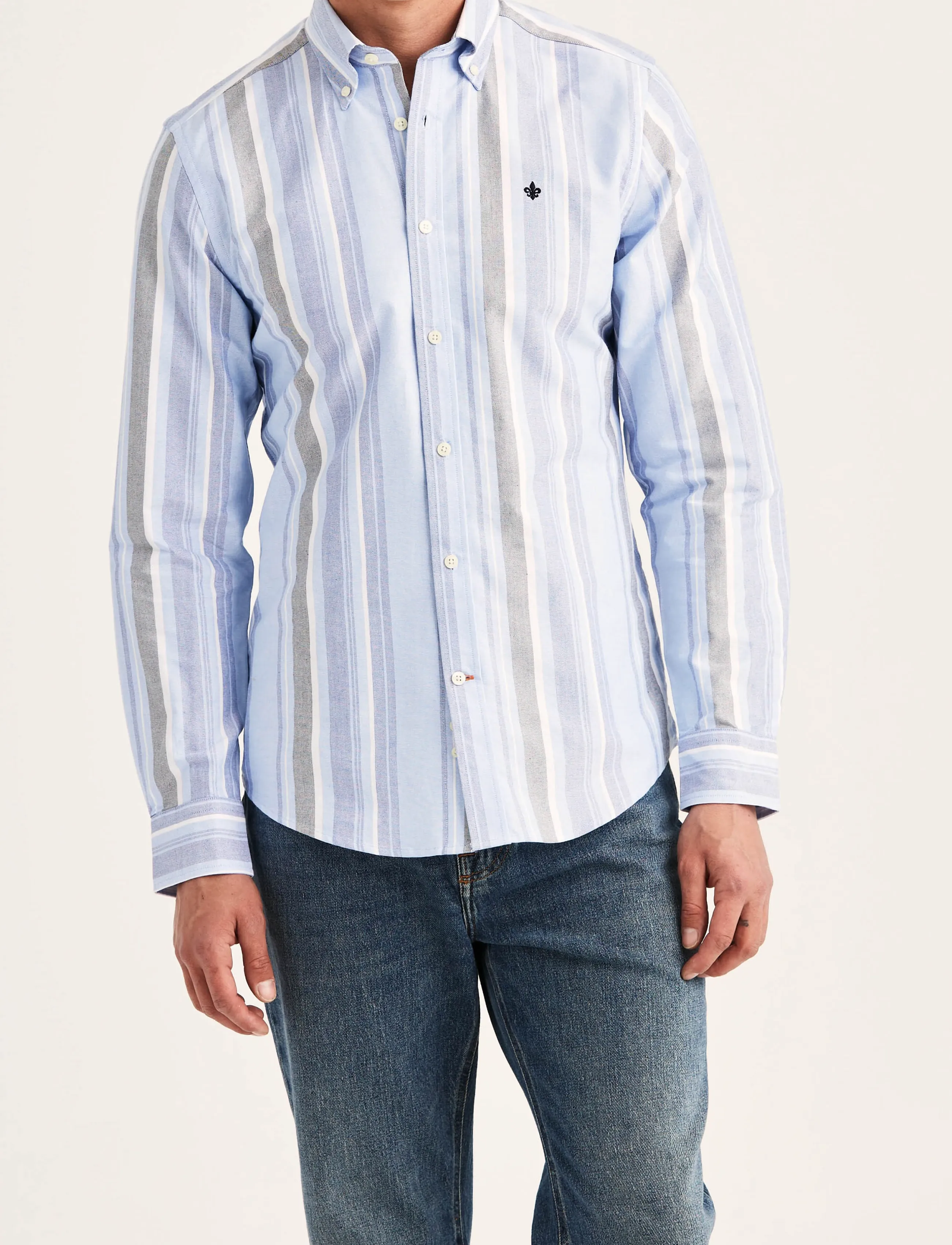 Morris Happy Oxford Shirt-Slim Fit - Hemden - BLUE / blue