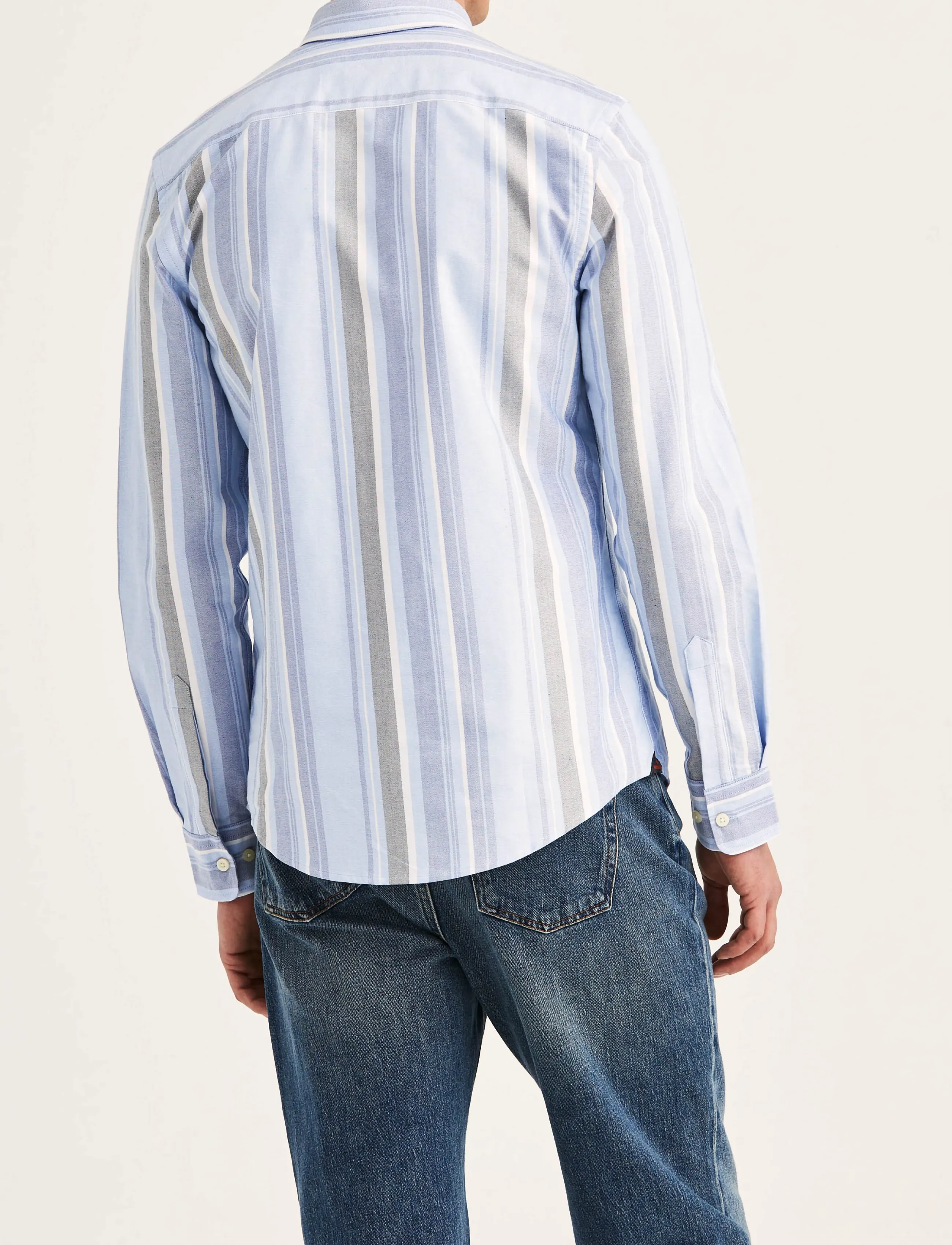 Morris - Happy Oxford Shirt-Slim Fit - blue - 4