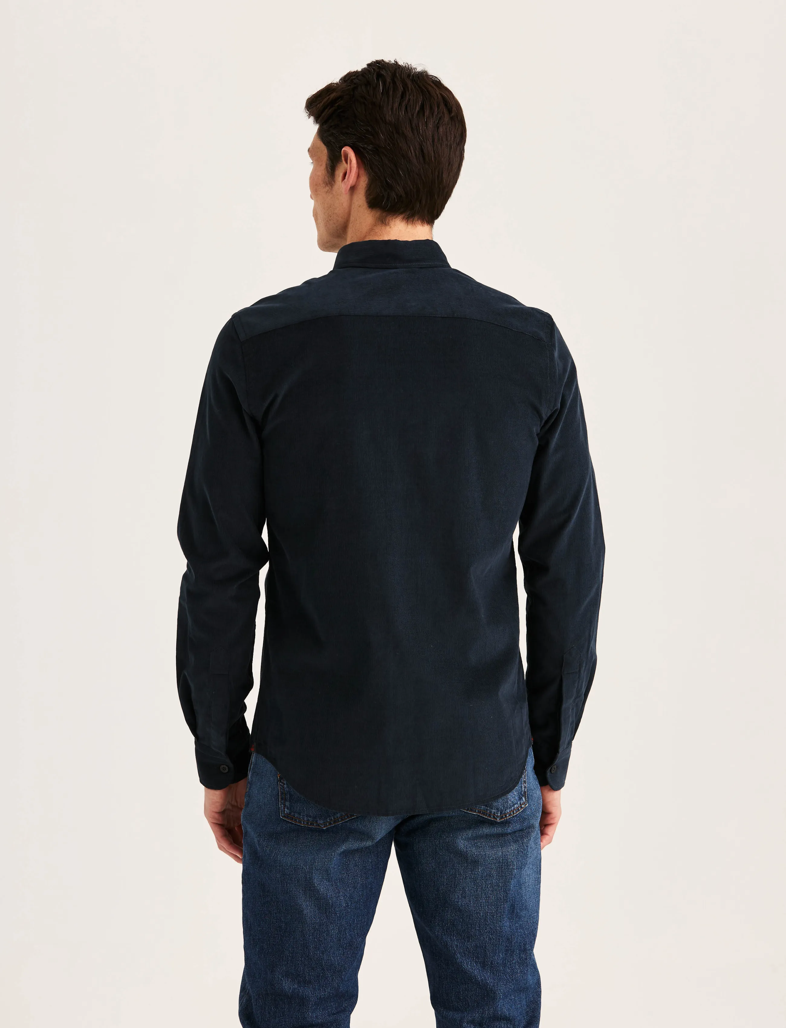 Morris - Douglas Cord Shirt-Slim Fit - blue - 4