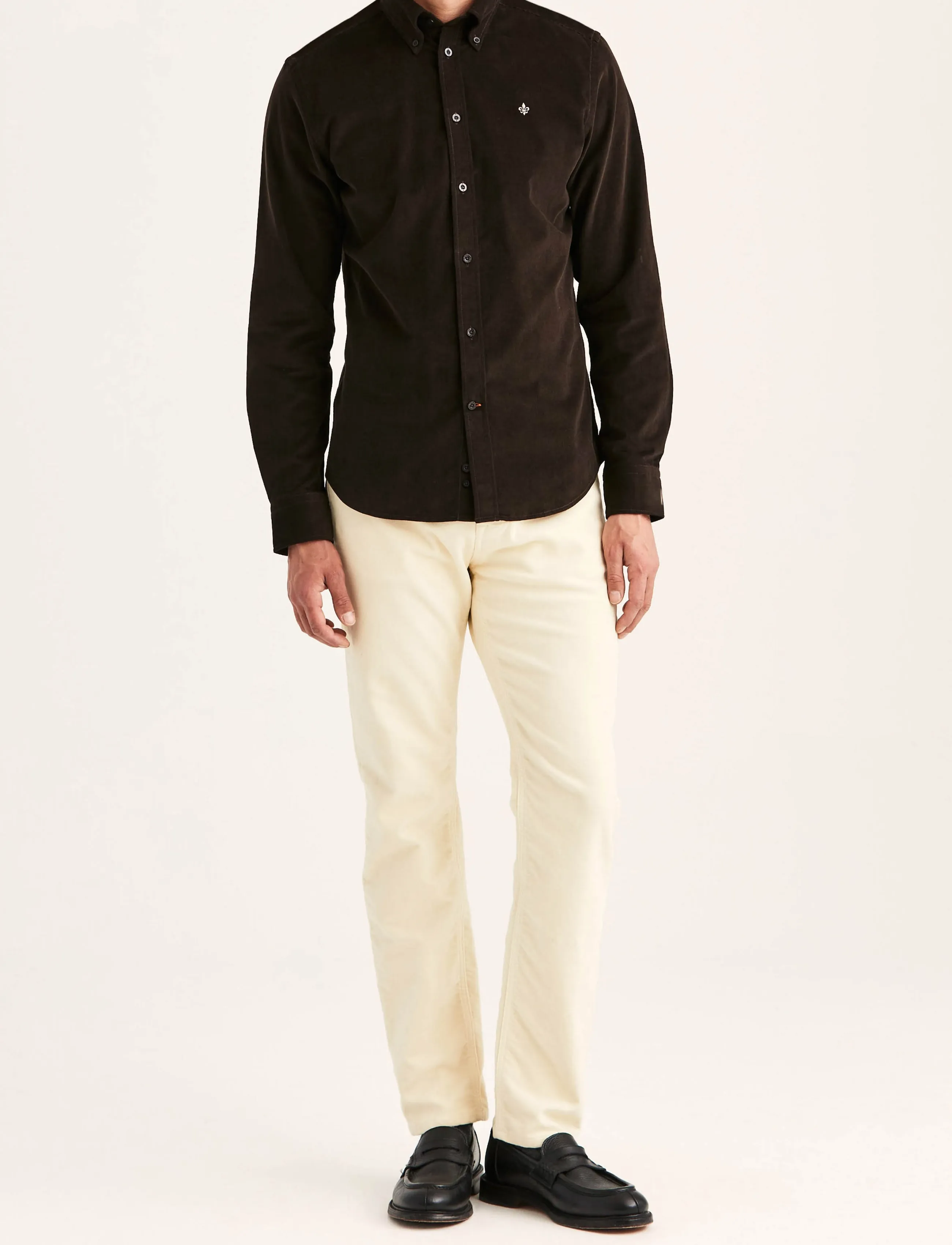 Morris - Douglas Cord Shirt-Slim Fit - brown - 3
