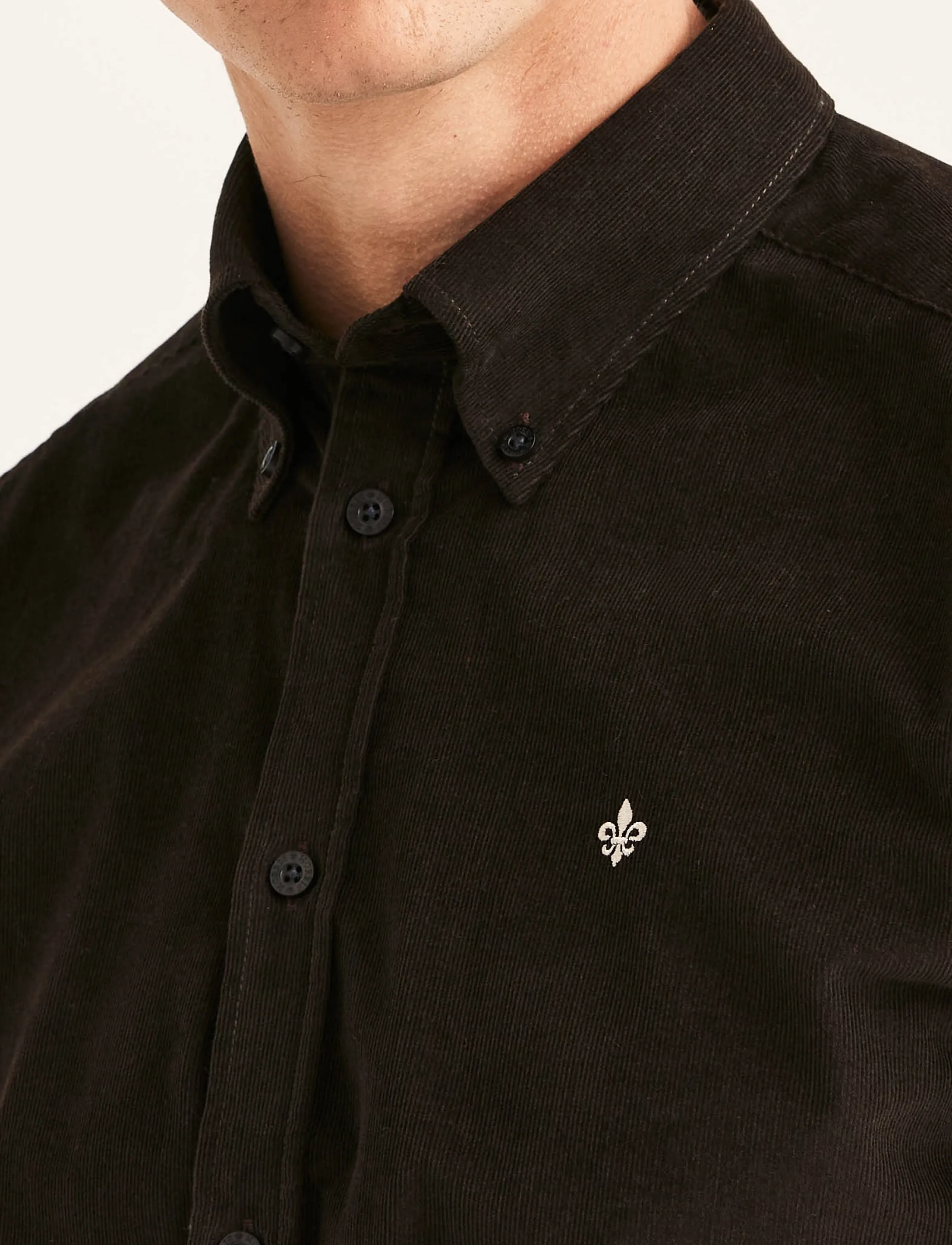 Morris - Douglas Cord Shirt-Slim Fit - brown - 5