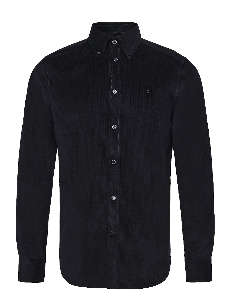 Morris - Douglas Cord Shirt-Slim Fit - fløjlsskjorter - grey - 1