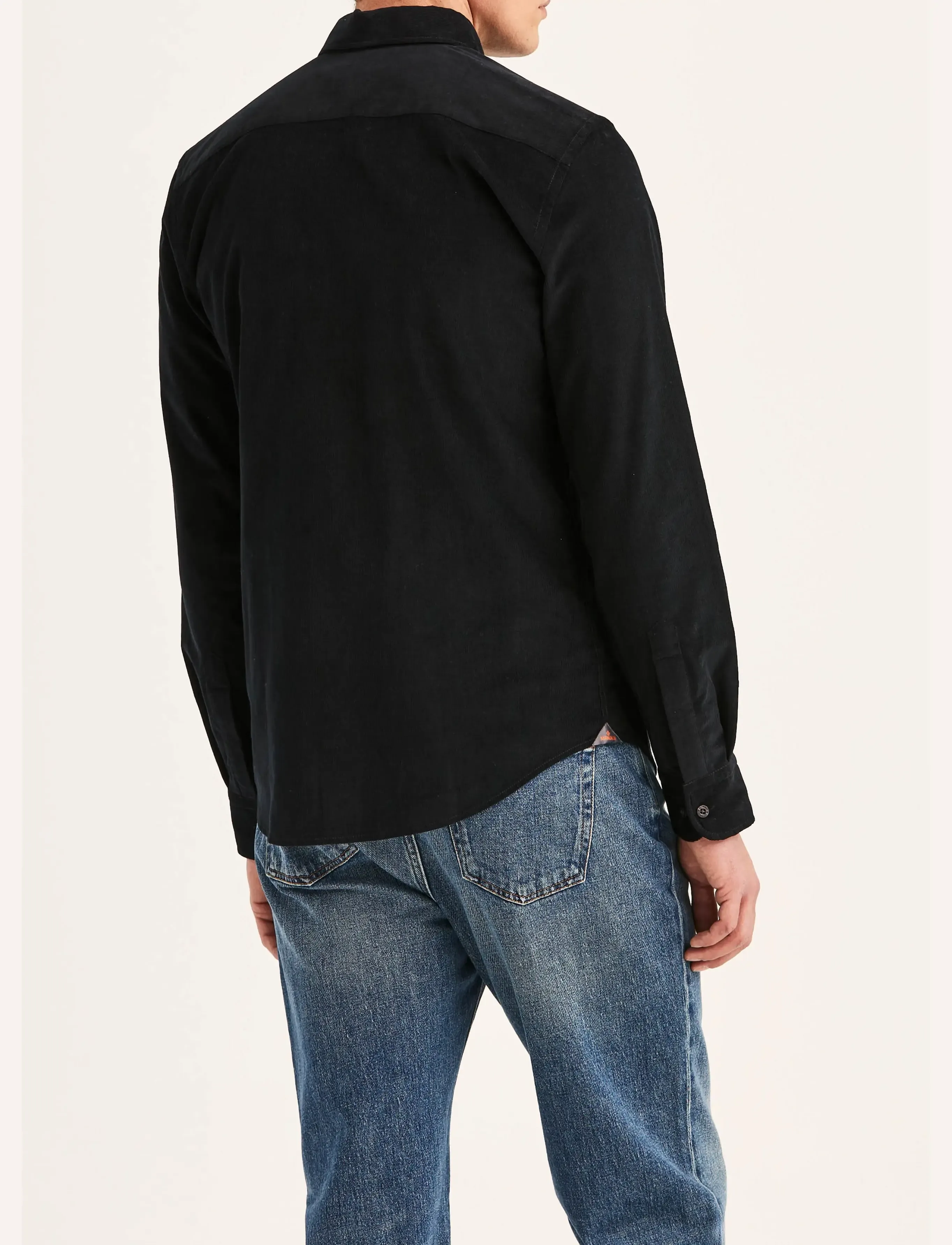 Morris - Douglas Cord Shirt-Slim Fit - fløjlsskjorter - grey - 3