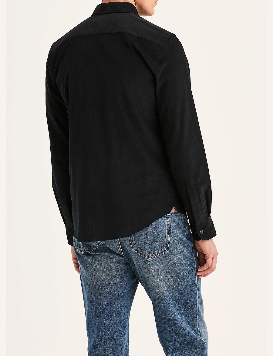 Morris - Douglas Cord Shirt-Slim Fit - fløjlsskjorter - grey - 3