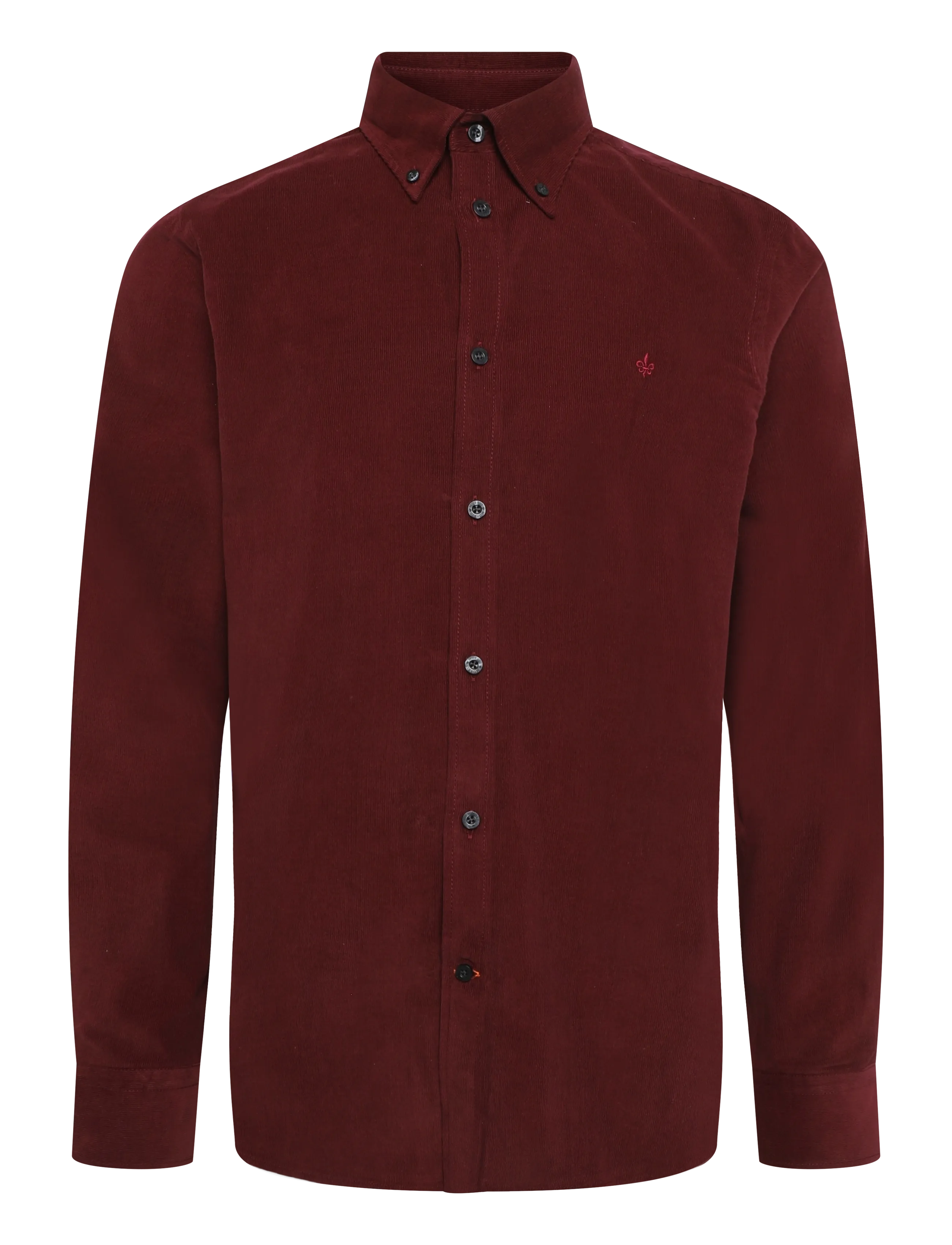 Morris Douglas Cord Shirt-Slim Fit - Skjorter - WINE RED / burgundy