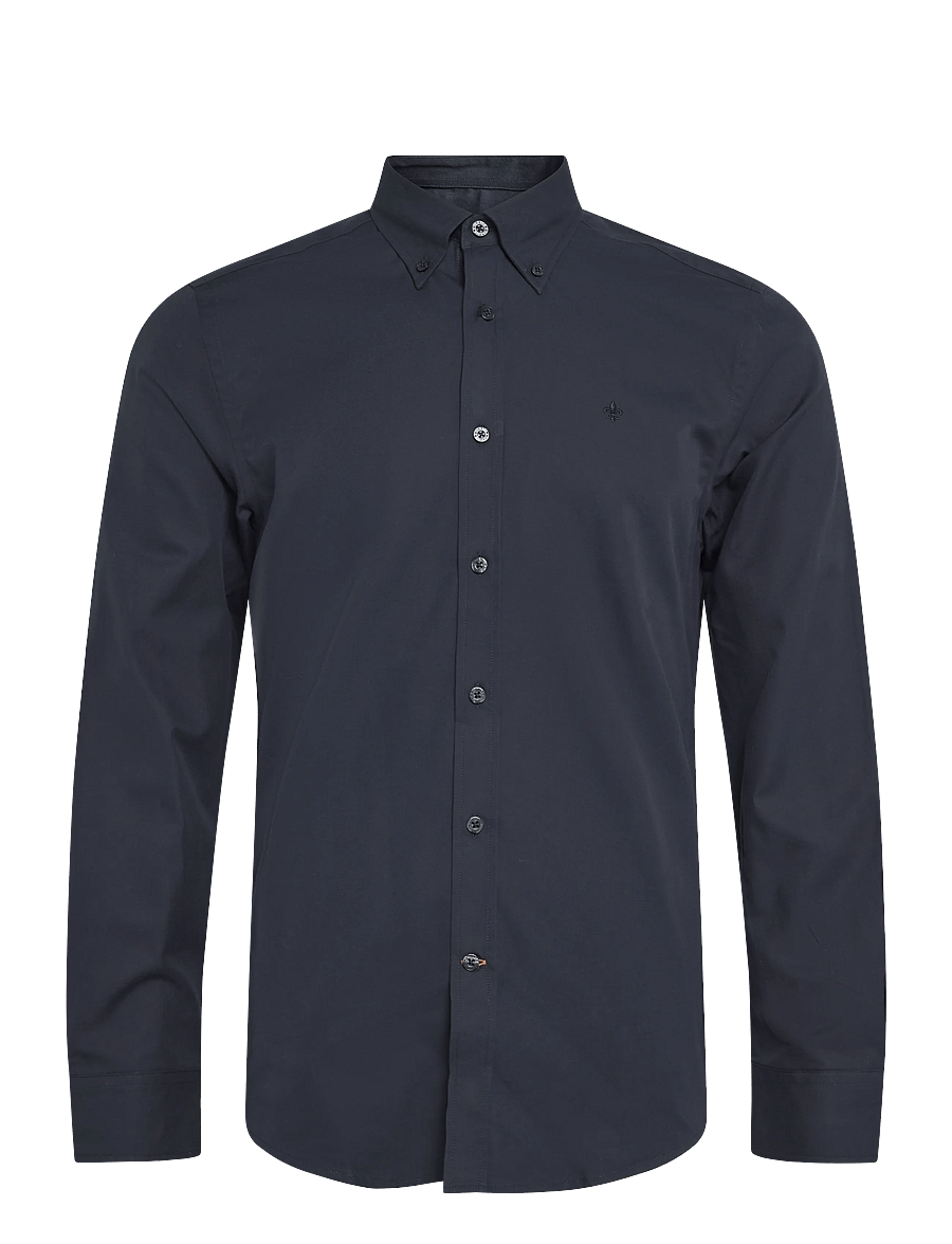 Morris - Morris BD Twill Shirt-Slim Fit - casual skjorter - blue - 0